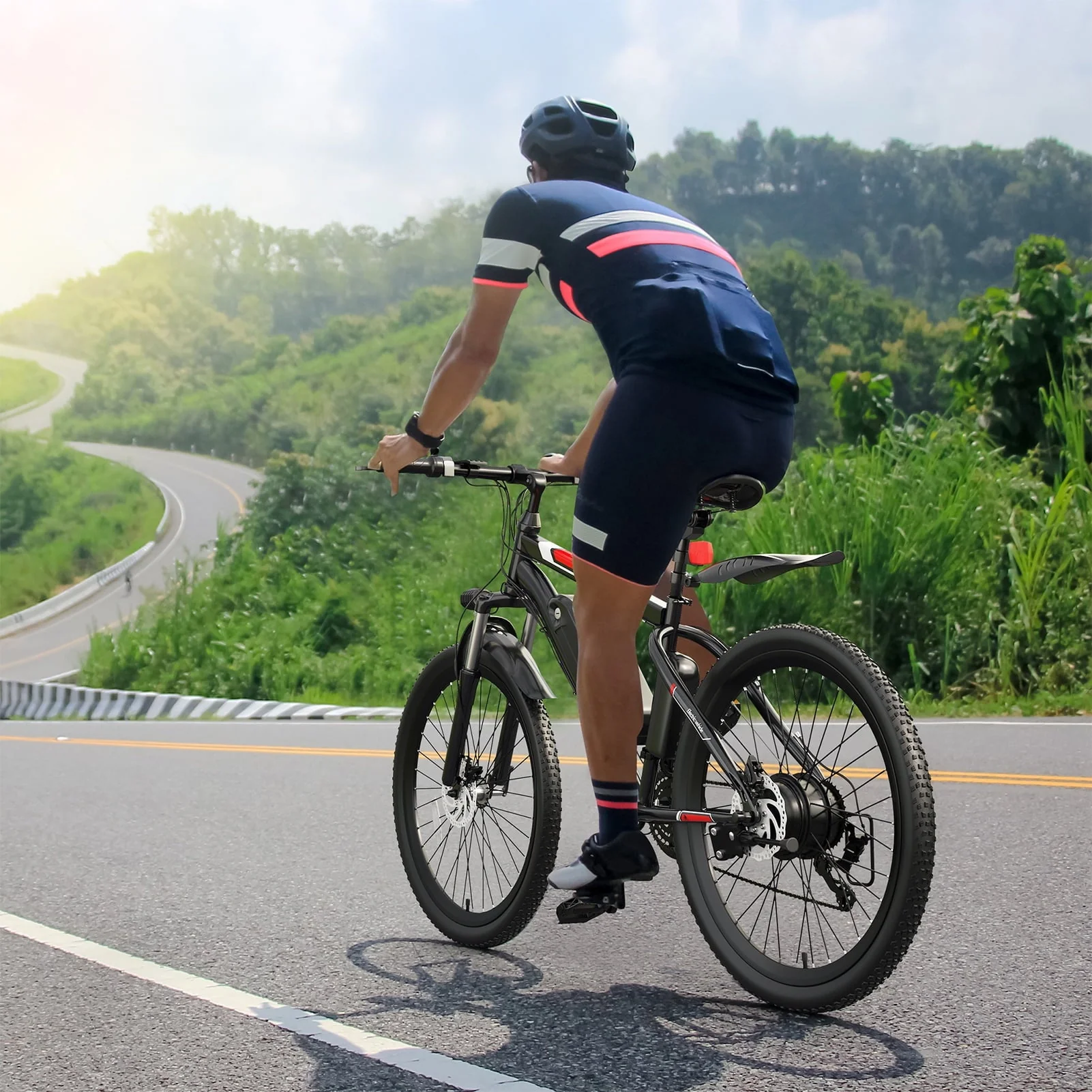 Elifine 500W Electric Bike for Adults, 26" Mountain Electric Bicycle with 5 Riding Modes Ebike, 48V 7 8Ah Battery, Shimano 21 Speed 19 8 mph Aluminum Alloy Electric Commuter Bike up to 50 Miles Image 2