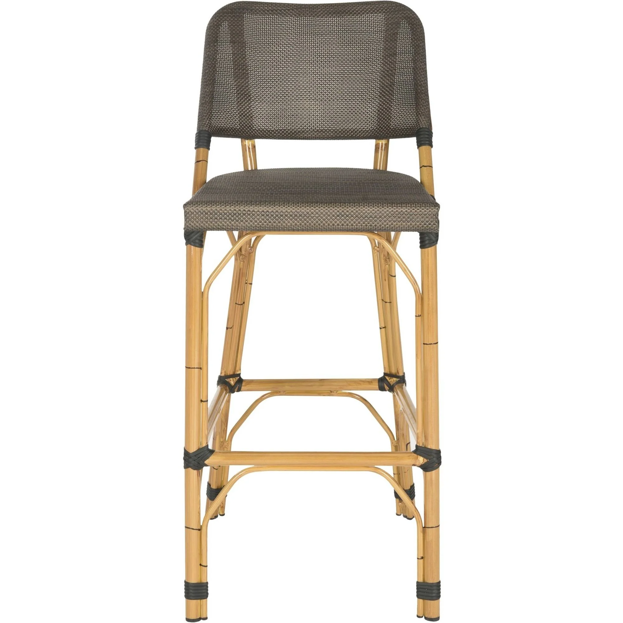 Safavieh Deltana Wicker Indoor-Outdoor Barstool(Brown)