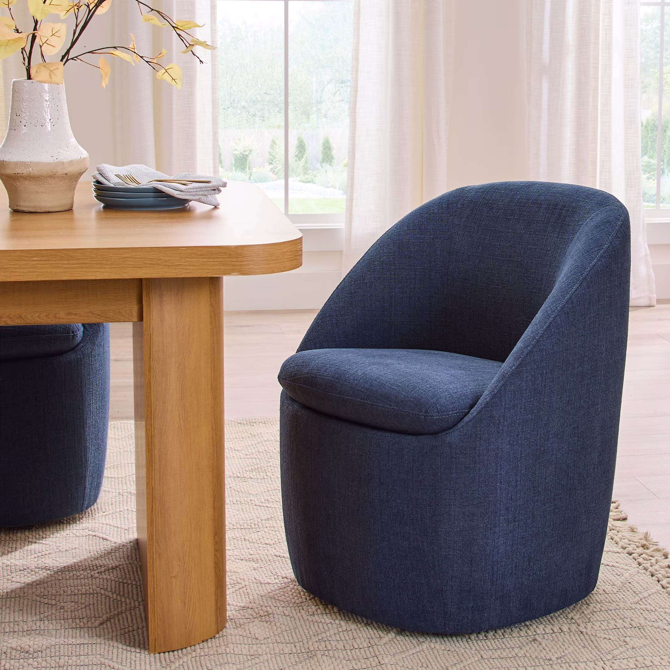 Better Homes & Gardens Mira Everywhere Dining Chairs, Blue