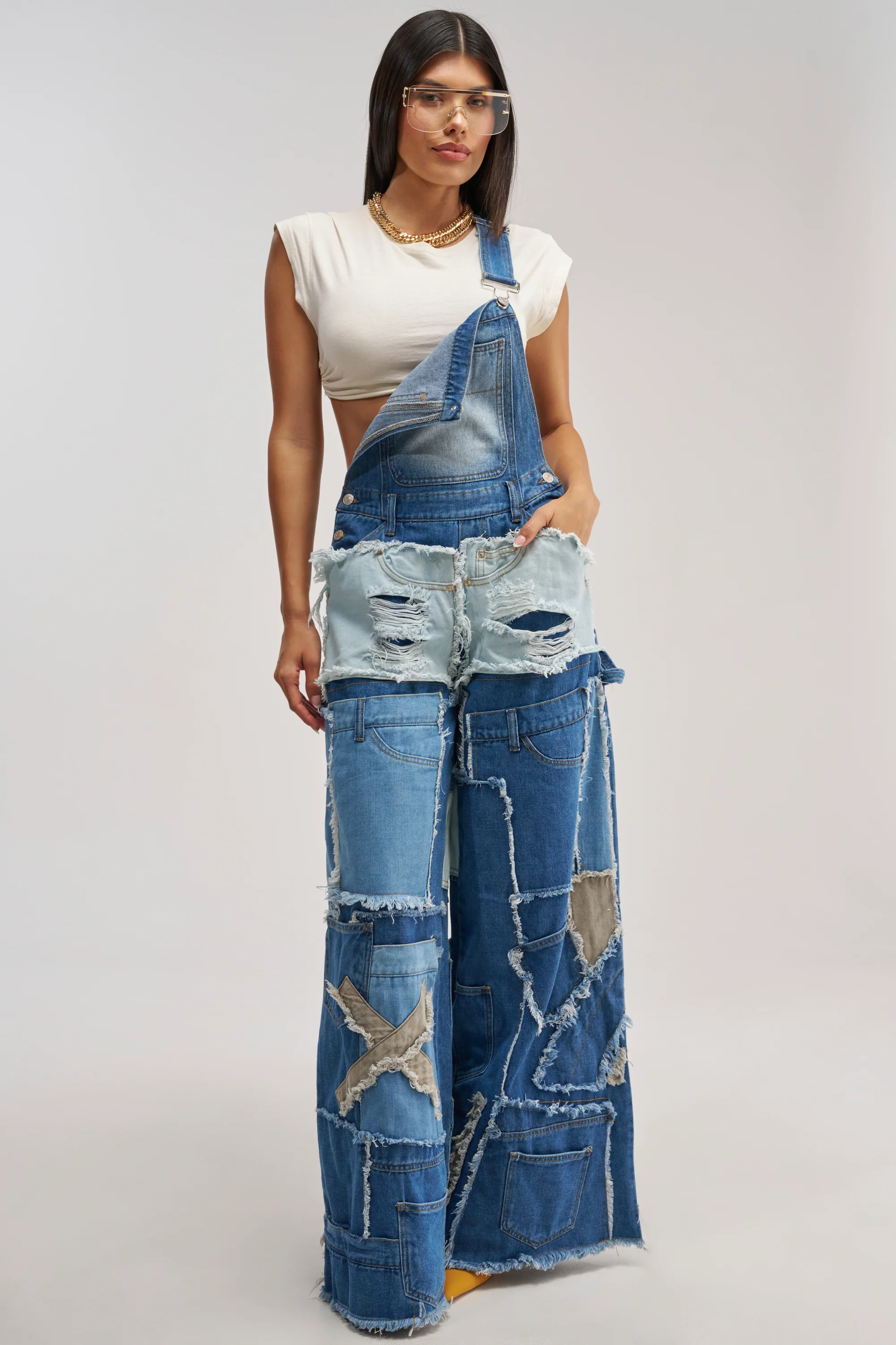 CITY CHIC DENIM OVERALLS - Akira Store
