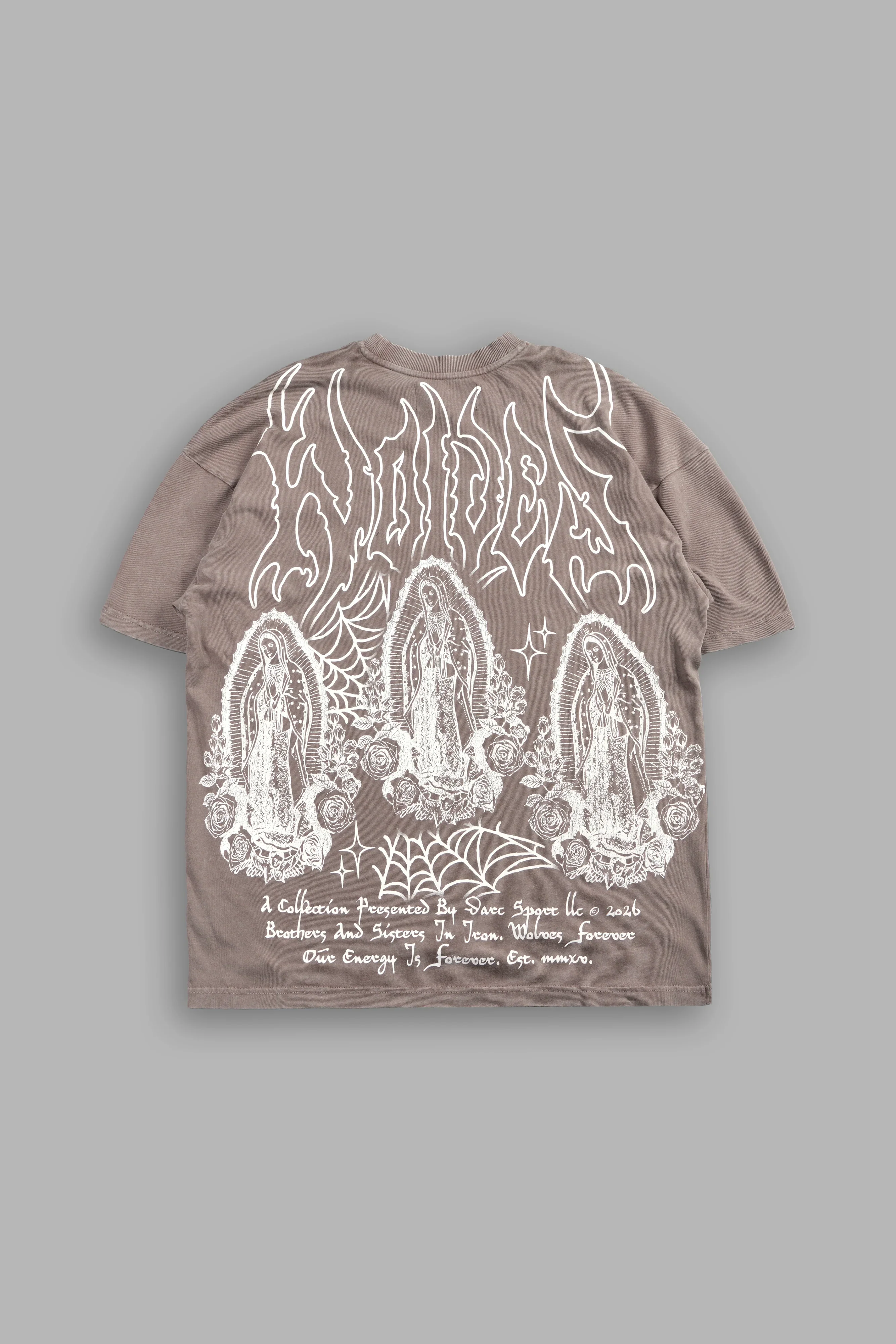 Her Prayer Premium Tee Oversized In Mojave Brown