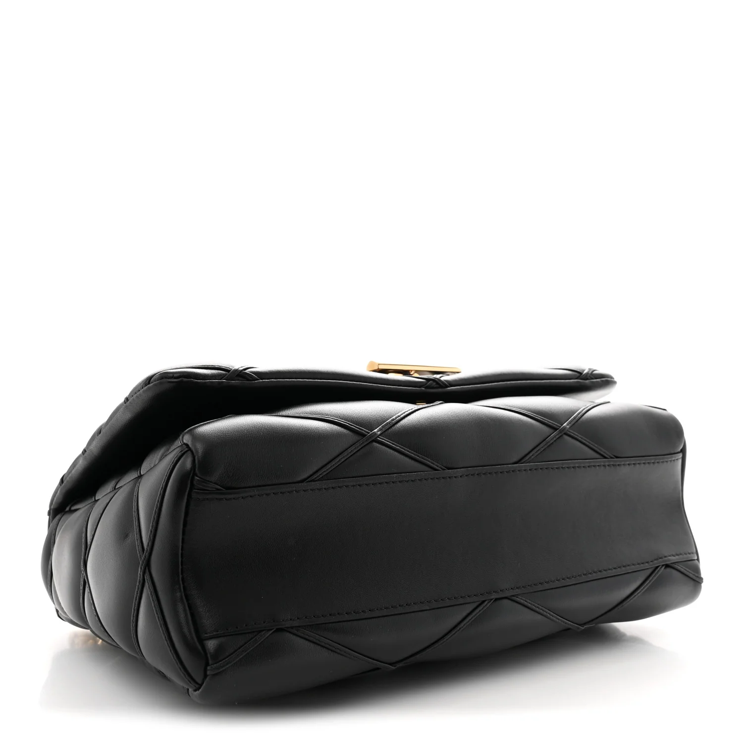 Lambskin Malletage Top Handle GO-14 GM Black