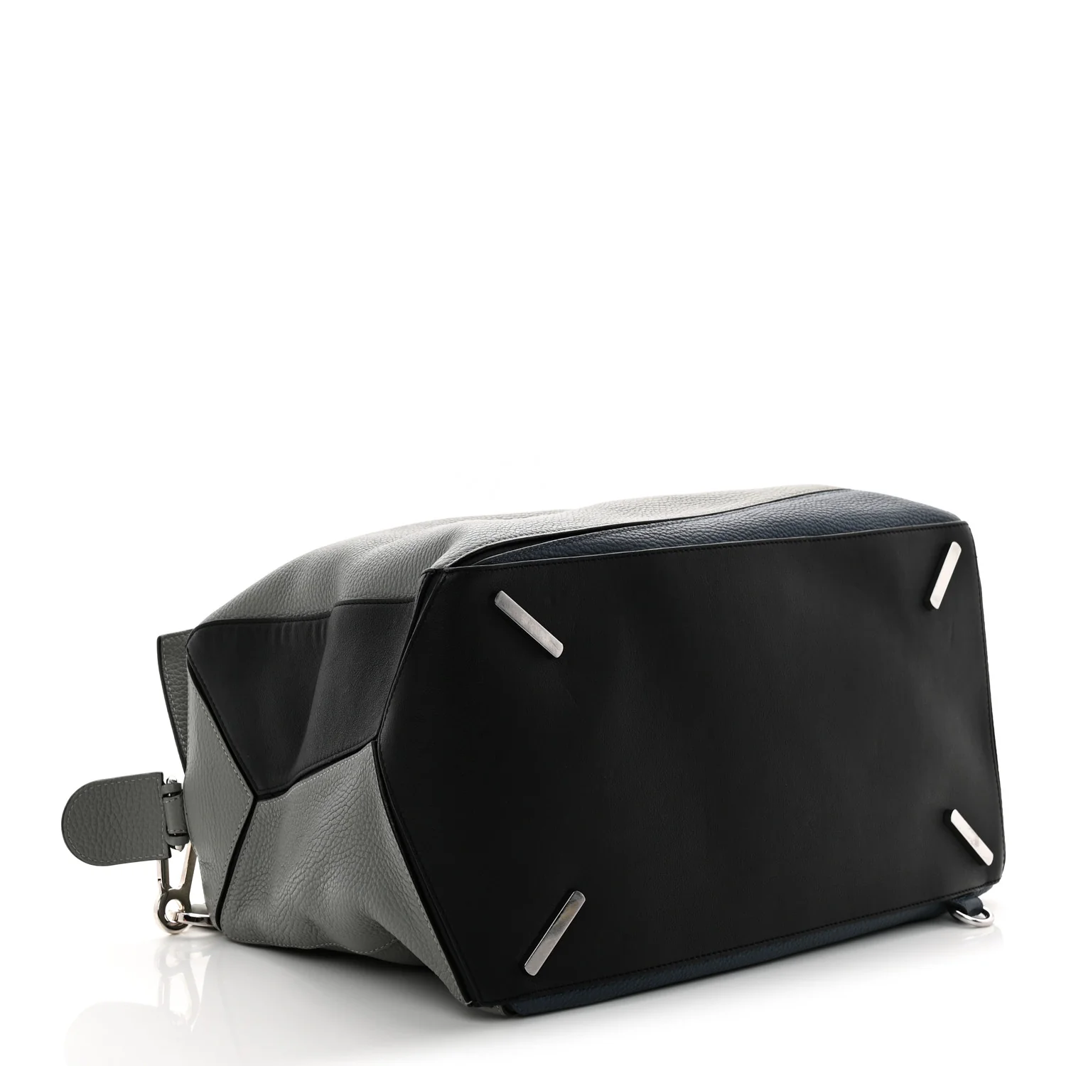 Calfskin Puzzle Bag XL Grey Blue