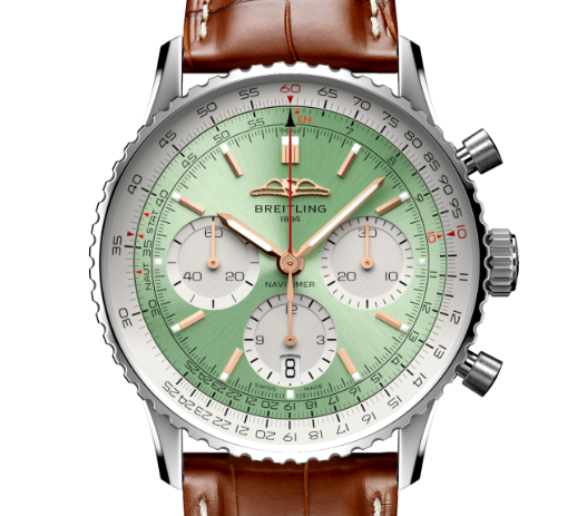 【Super Clone】Breitling AB0139211L1P1 Navitimer B01 Green Dial - Νew