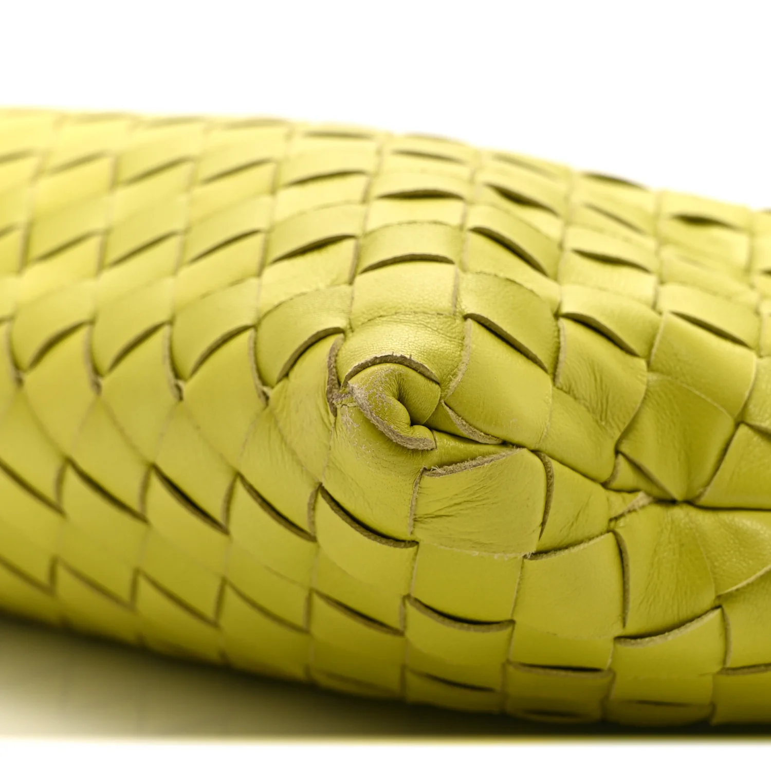 Nappa Intrecciato Clutch  Seagrass