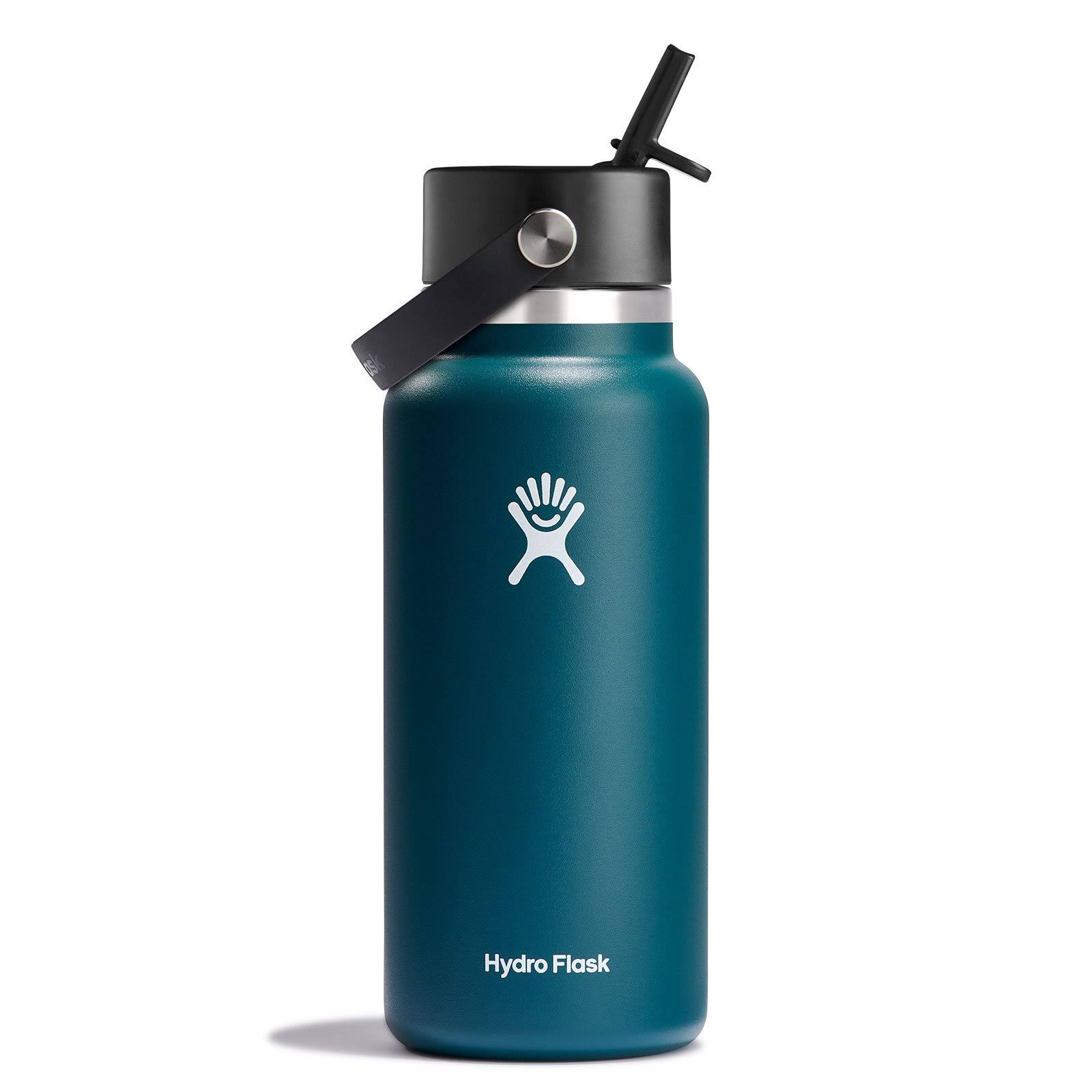 Hydro Flask | 32 oz Wide Mouth Insulated Water Bottle with Flex Straw Cap | Jade