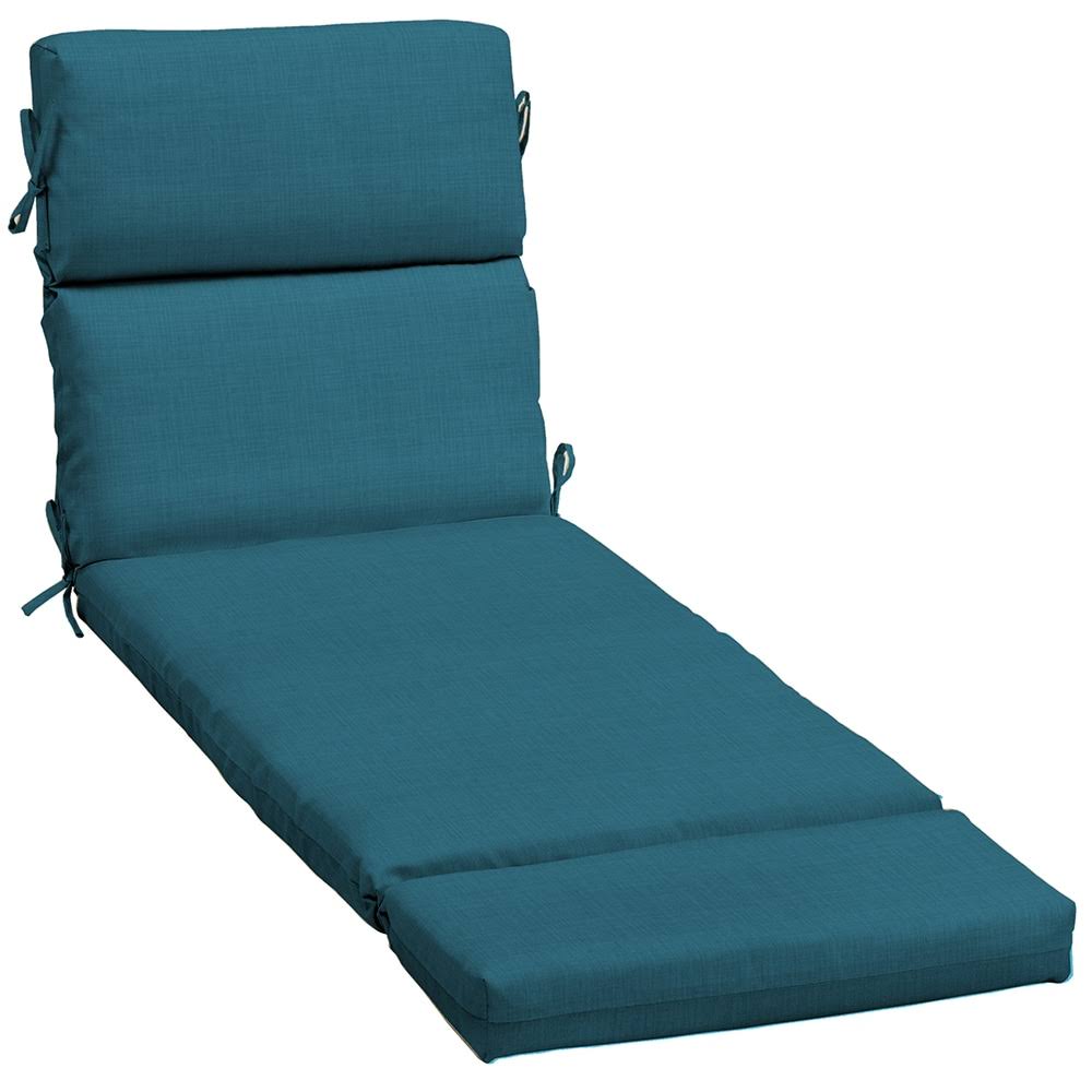 Style Selections Texture Peacock Patio Chaise Lounge Chair Cushion Polyester | AD34592B-D9C1