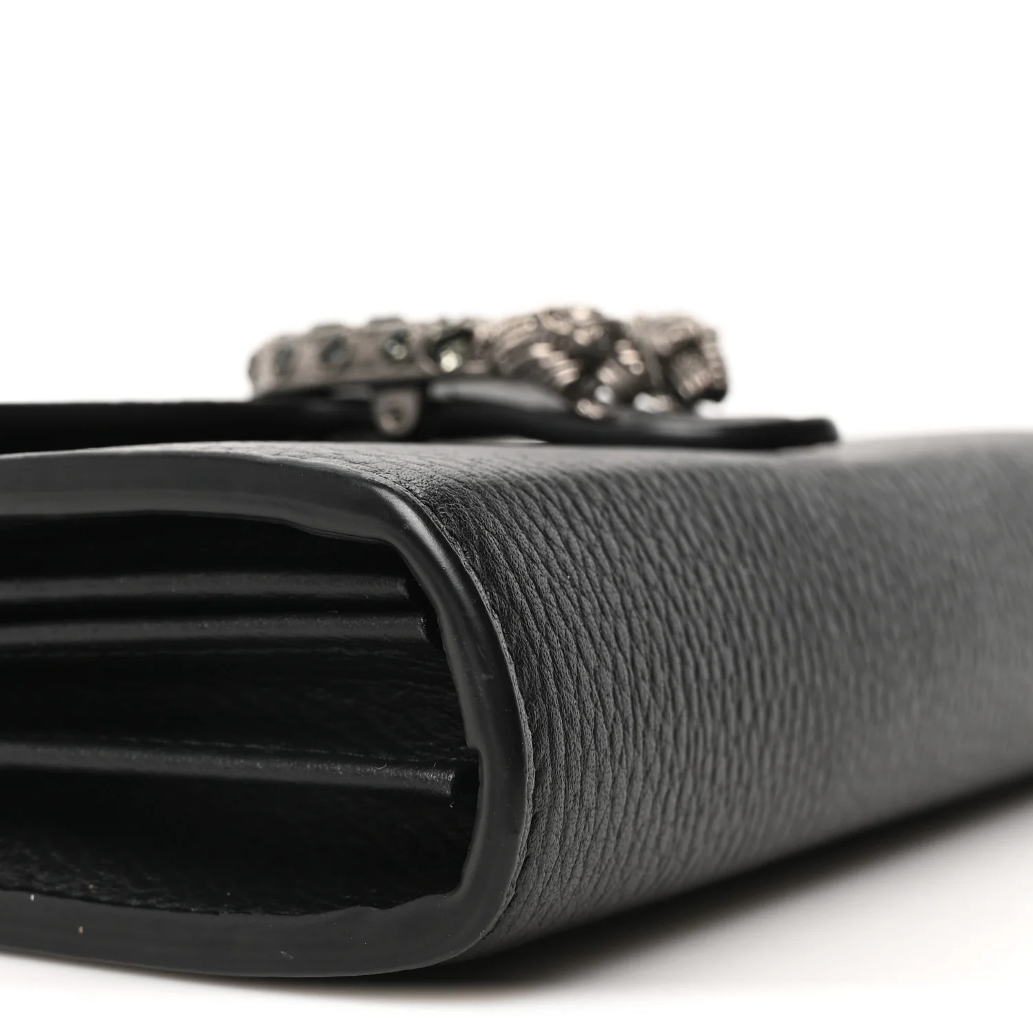 Calfskin Mini Dionysus Chain Wallet Black