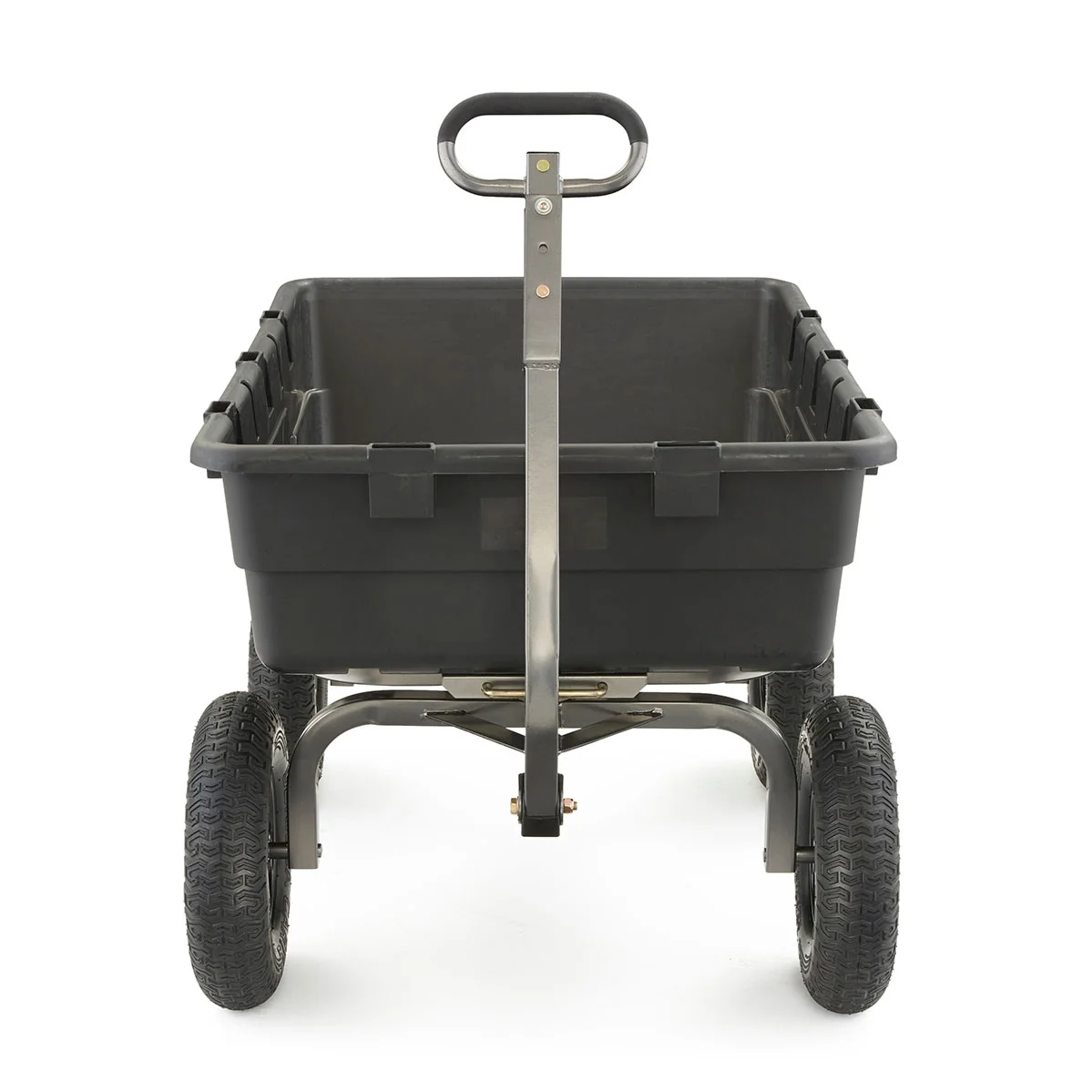10 Cu Ft Poly Yard Dump Cart with Quick-Release, 1500 lb Capacity, Black - Image 7