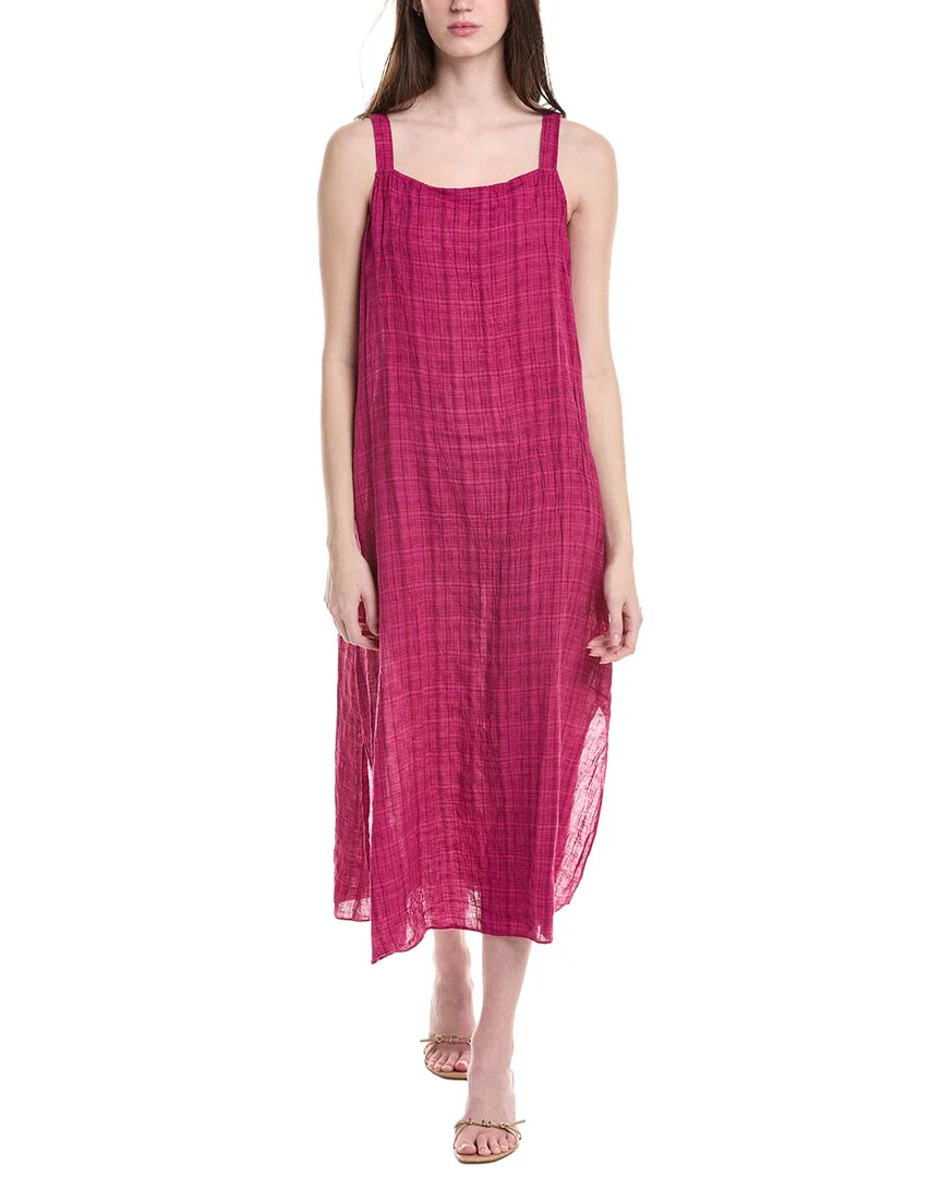 Eileen Fisher Square Neck Linen Midi Dress Eileen Fisher Square Neck Linen Midi Dress