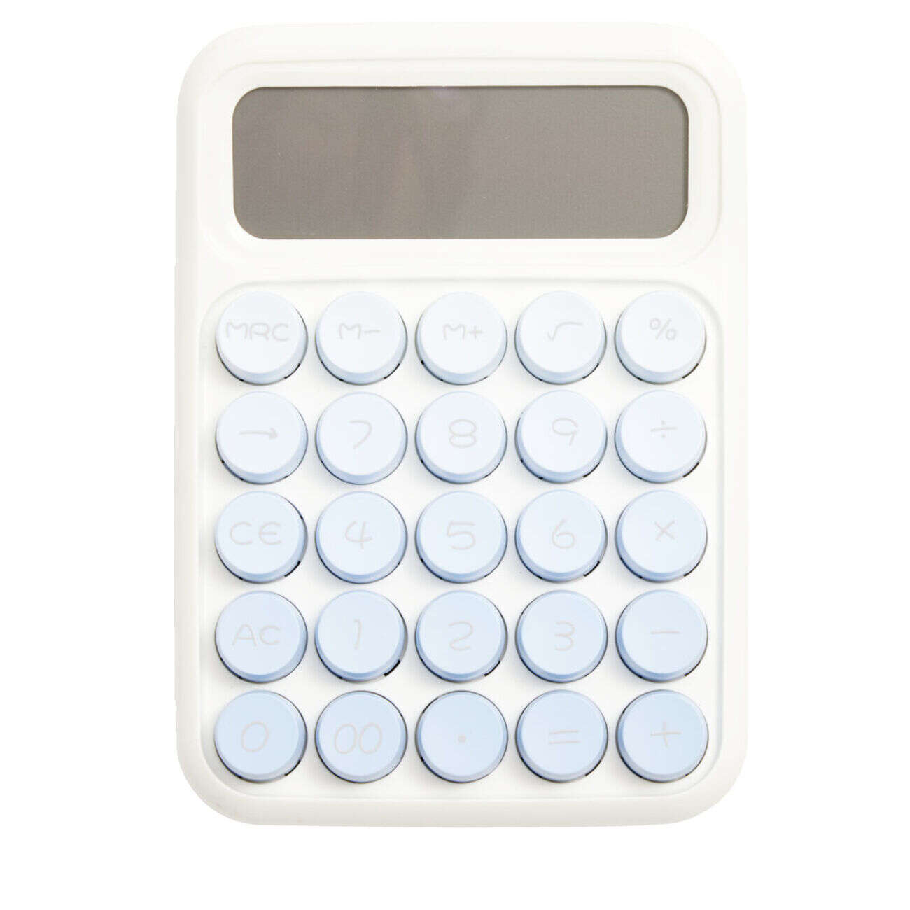 Calculatrice de bureau dégradé noir touches rondes en relief 11,5x16cm