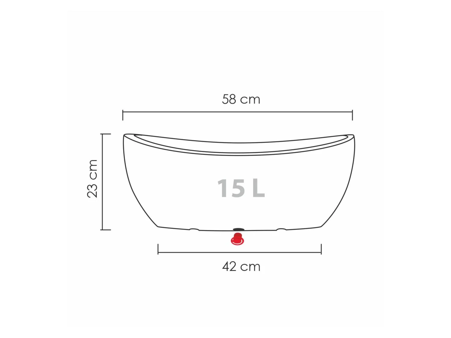 Scheurich Jardinire Wave Globe