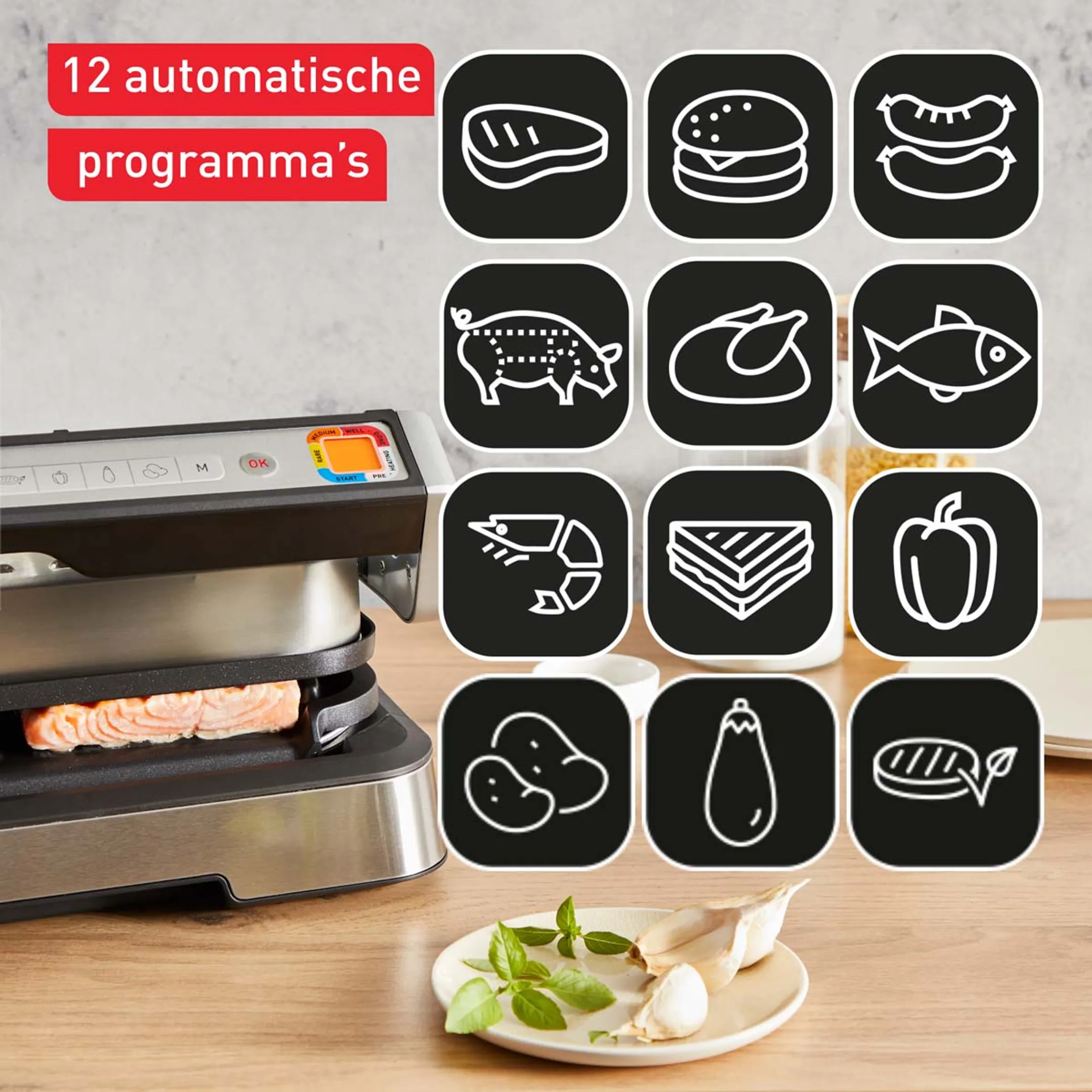 Tefal OptiGrill 2-in-1 XL GC782D10