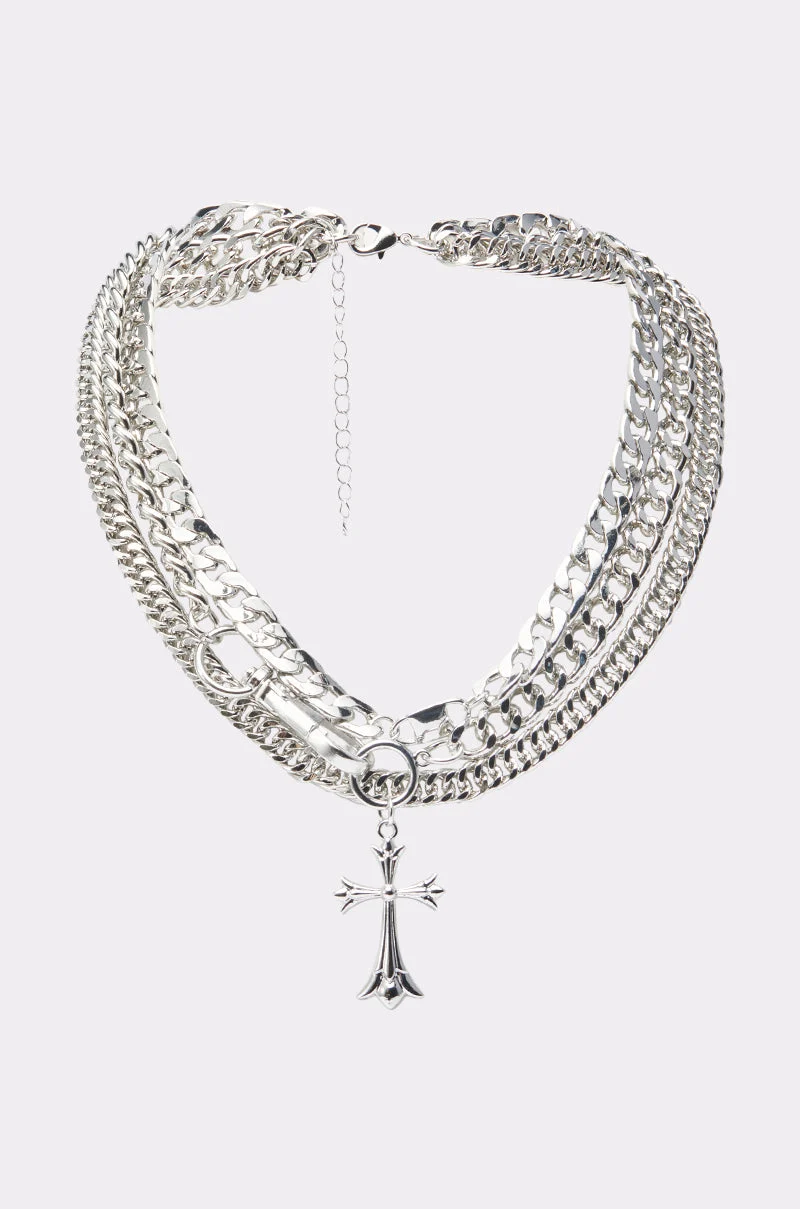 BLESSED TO BE HOT SILVER NECKLACE - Akira Store