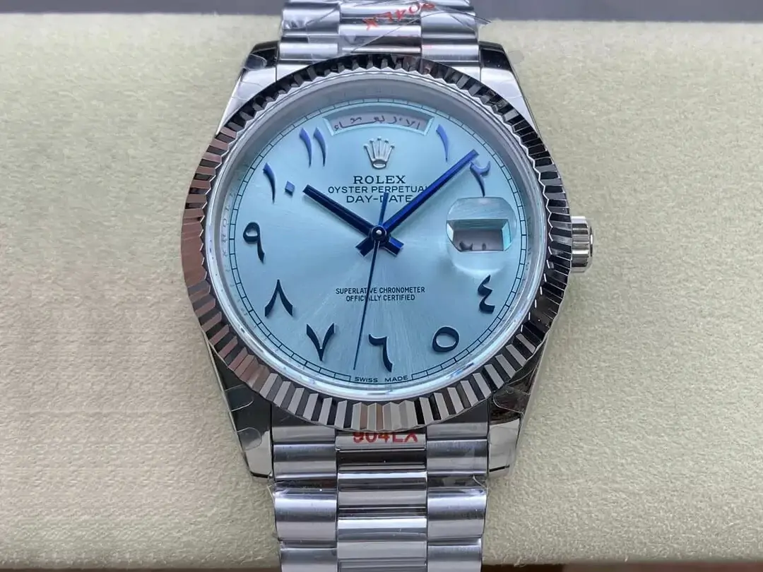 Rolex Day Date M228236 GM Factory V2 Middle Eastern Blue Dial