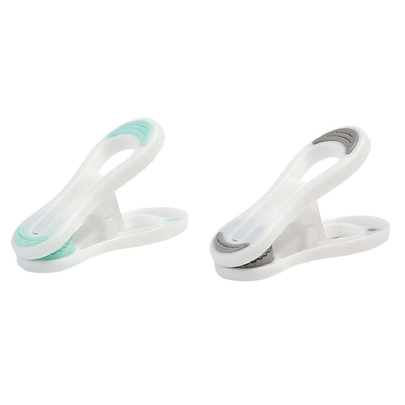 Pince à linge multiusage blanche design multicolore x10