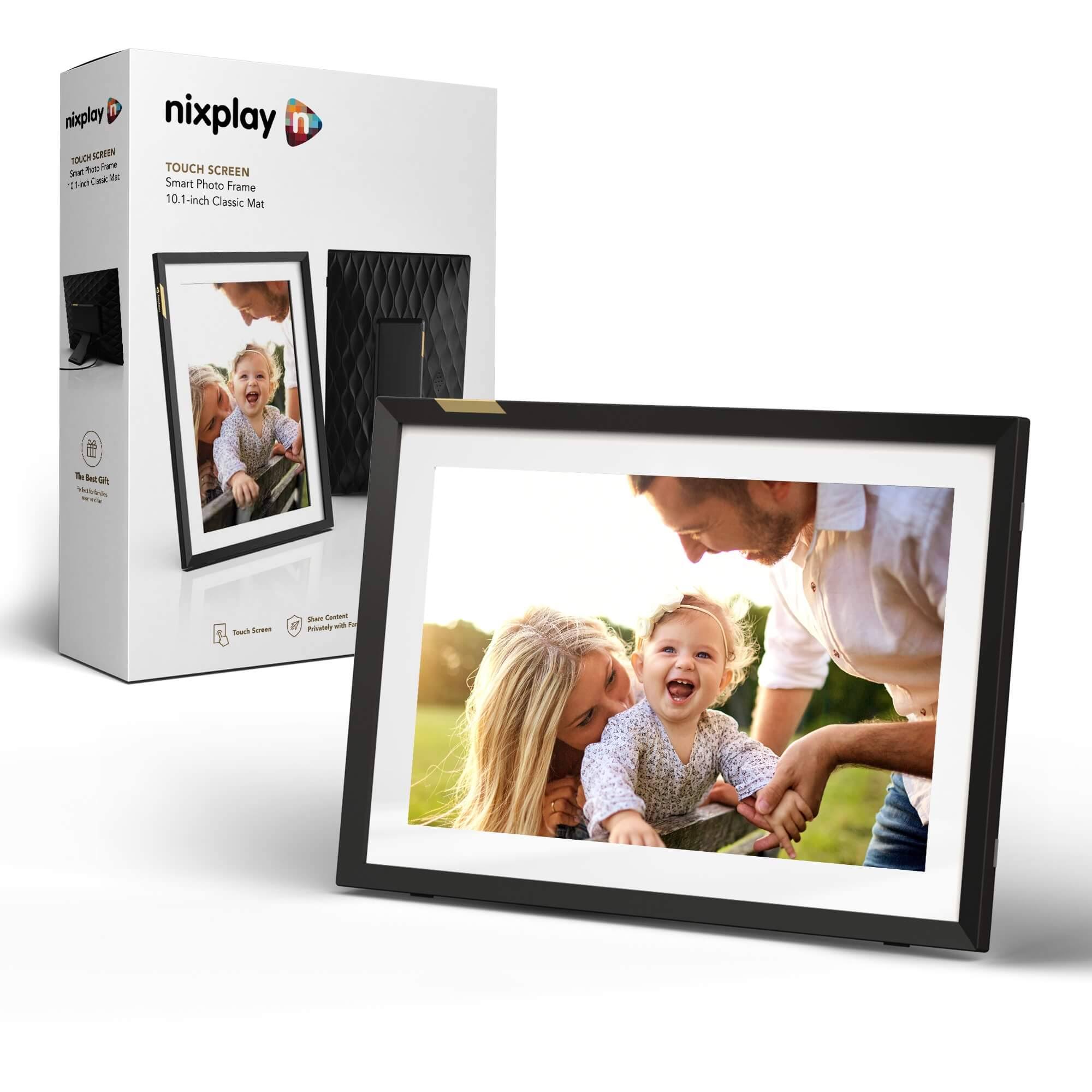 Nixplay W10P Classic Black 10.1 inch Touch Screen Smart Digital Picture Frame