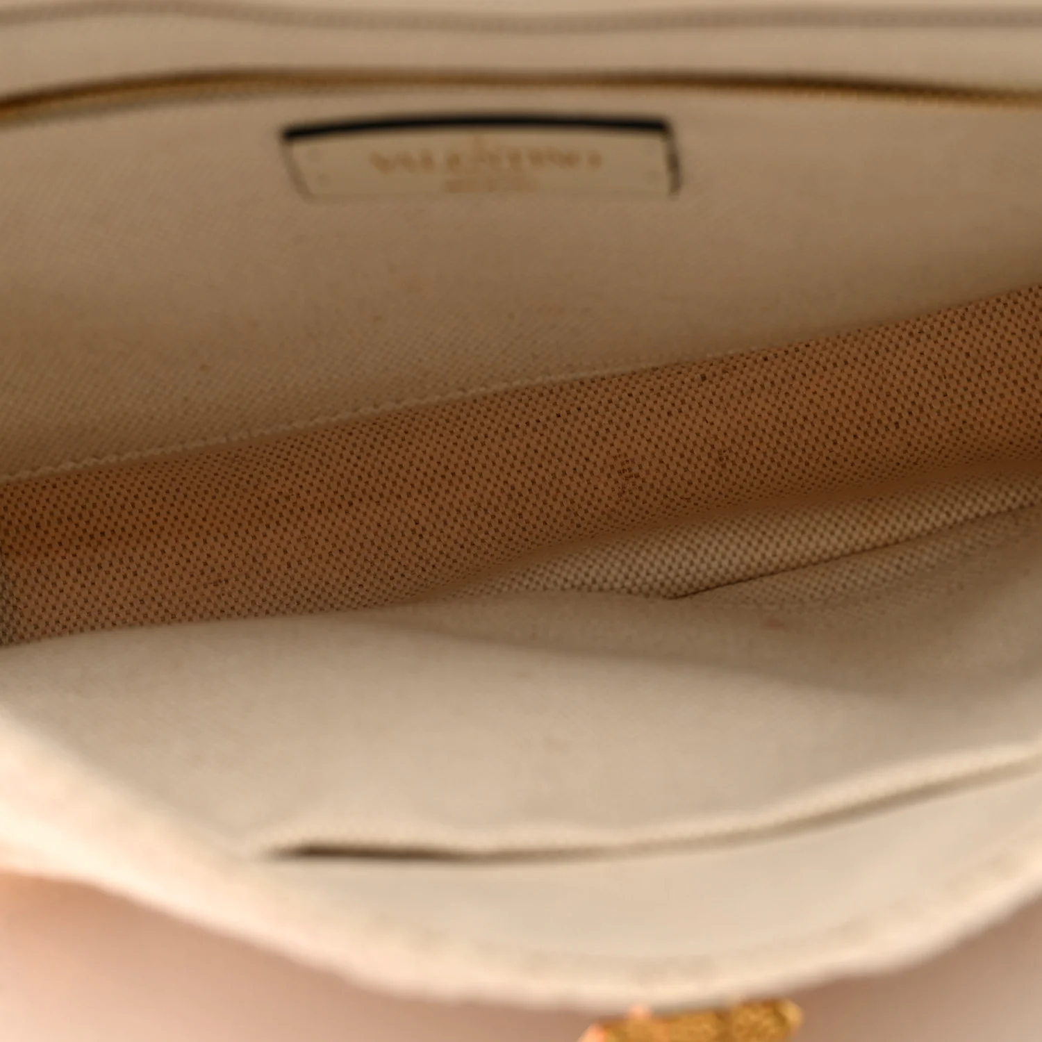 Knit Large Roman Stud Shoulder Bag Ecru