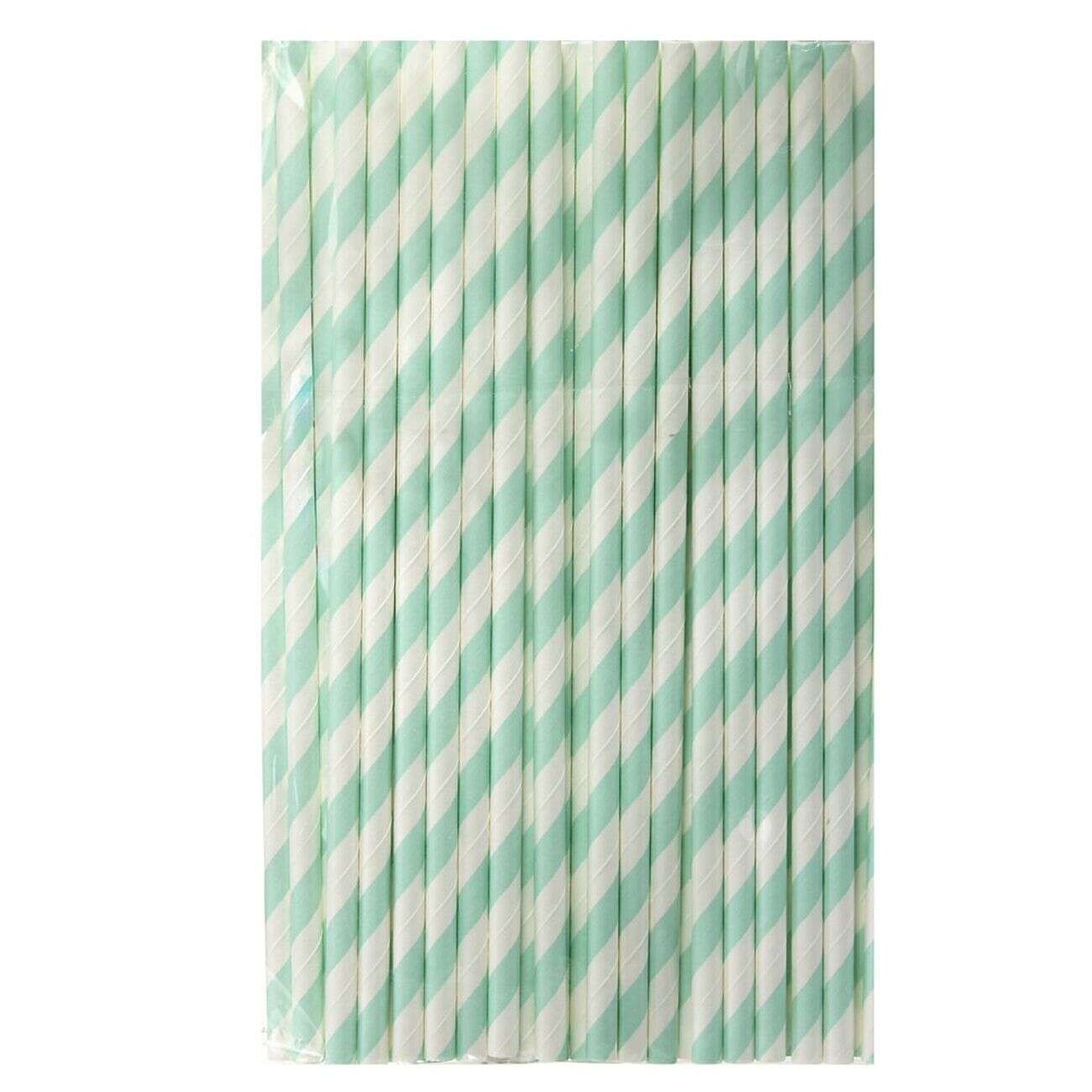 Paille papier x50 motif spirale blanc et coloré (5 modèles)