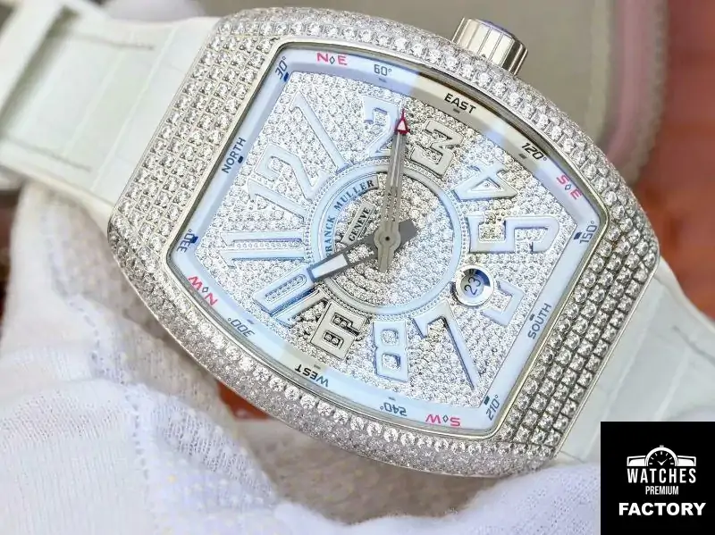 Franck Muller Vanguard V45.SC.DT.D.NBR.CD.5N.NR Diamond Dial