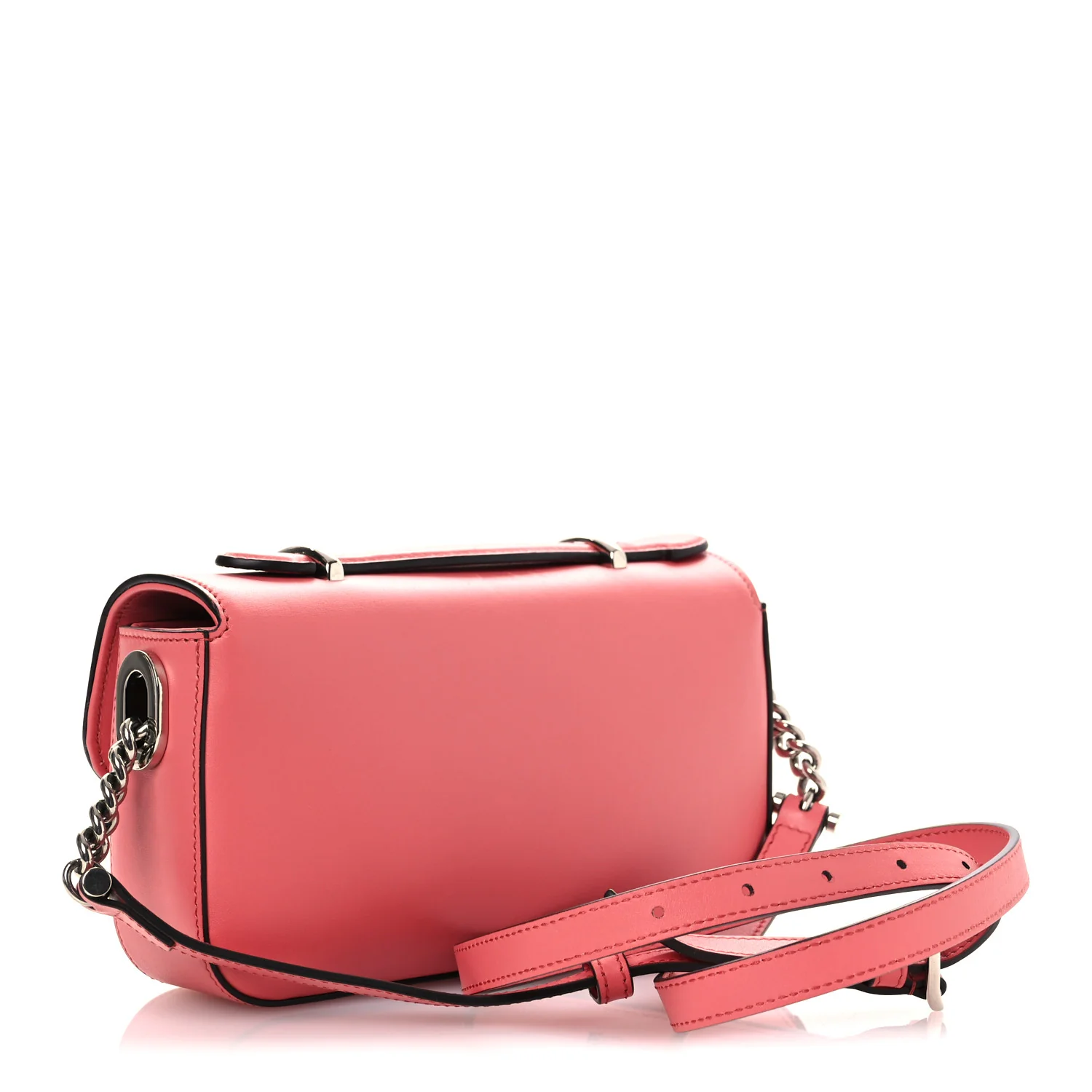 Senna Calfskin Petite GG Top Handle Shoulder Bag Pink