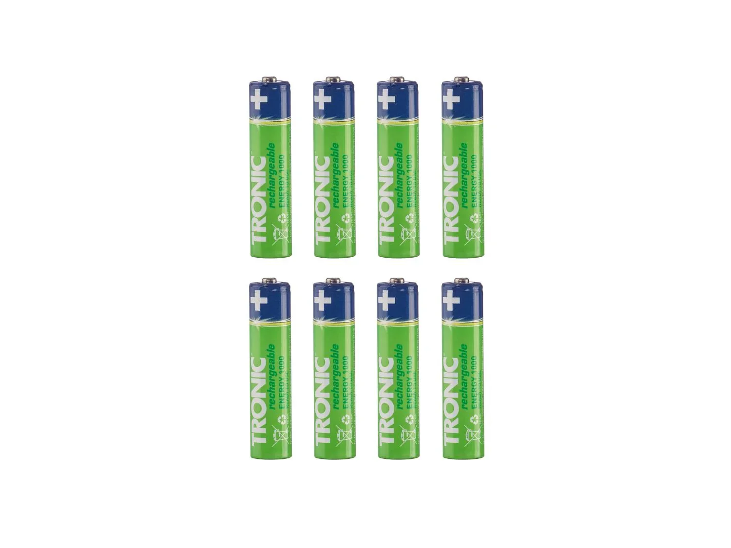 TRONIC Piles AA ou AAA, 8 pices