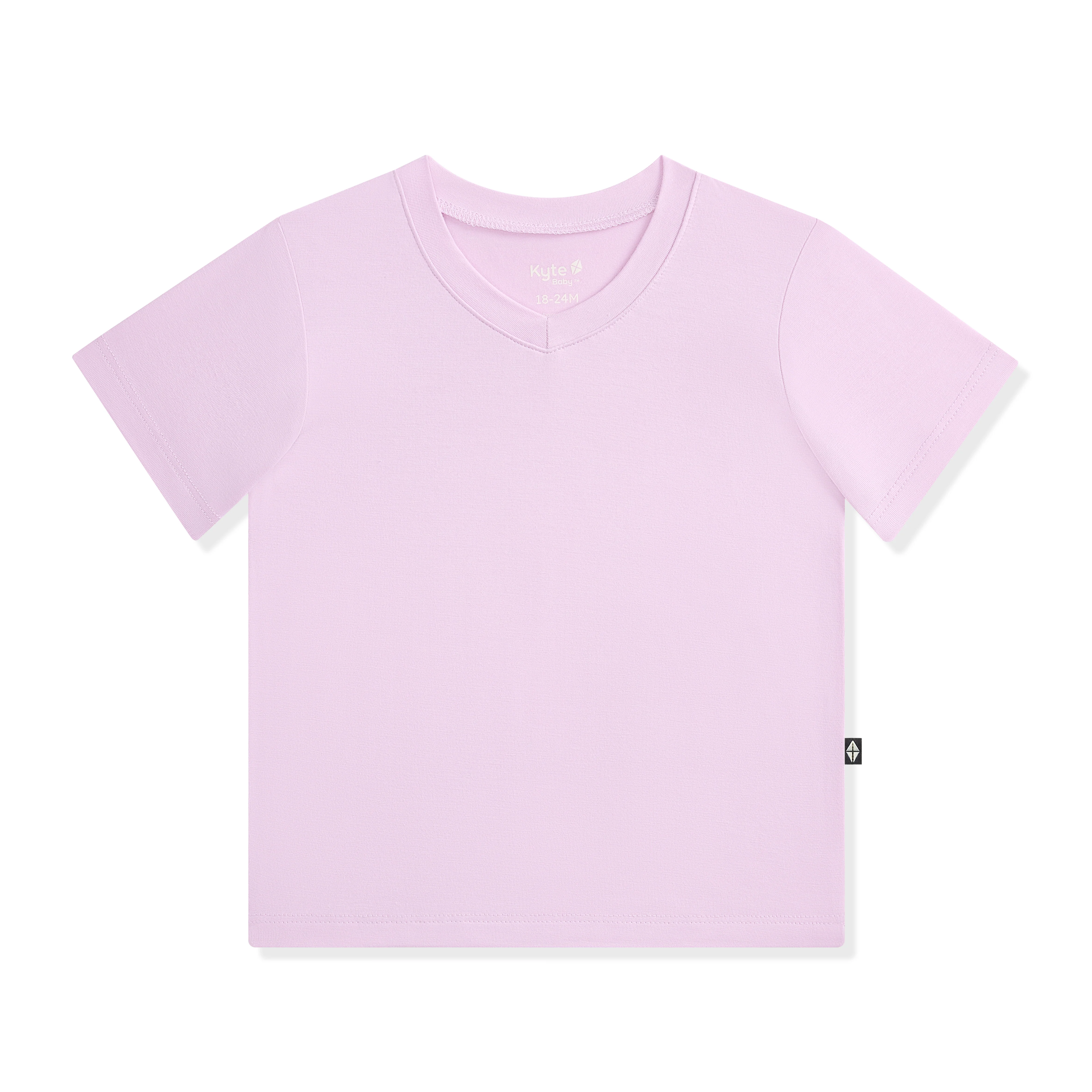 Toddler V-Neck Tee in Thistle