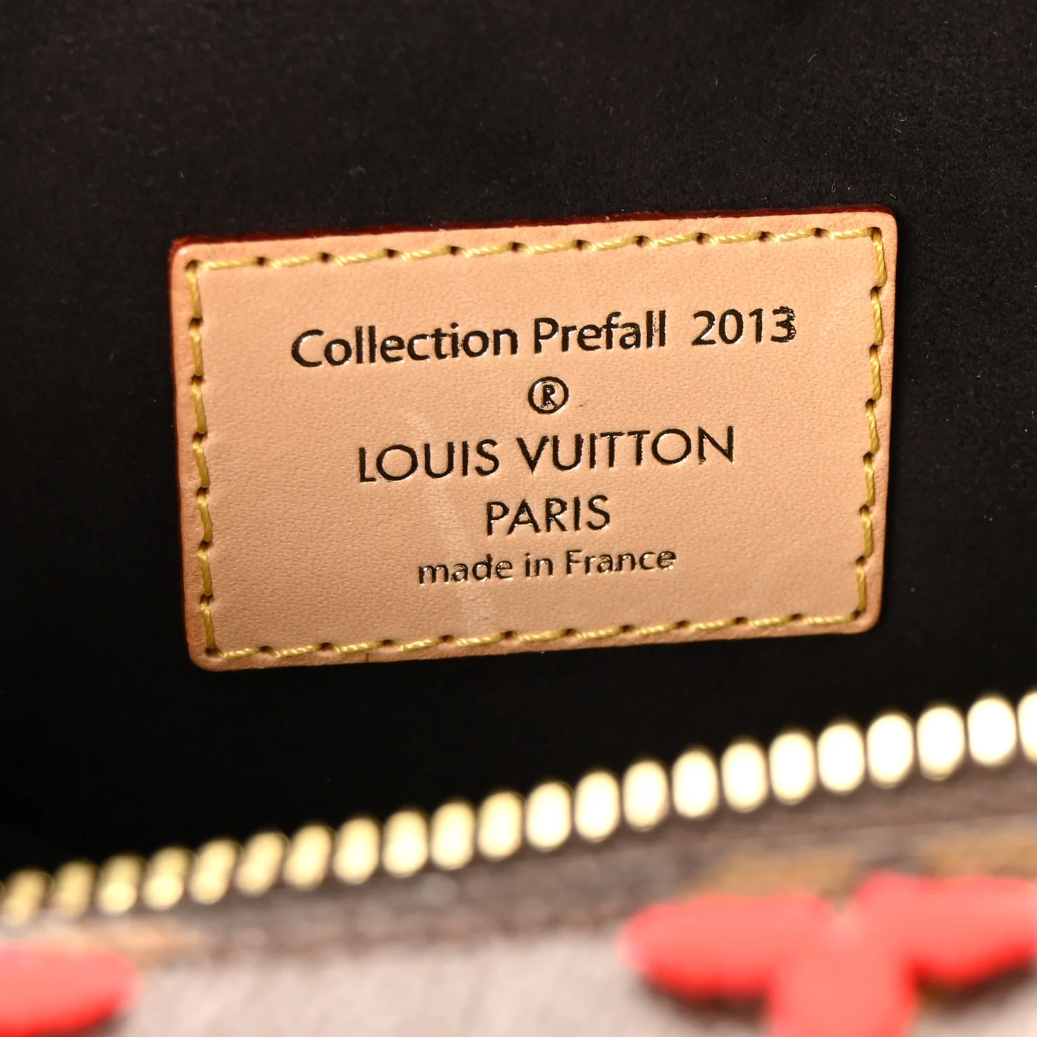 Monogram Tuffetage Deauville Cube Red