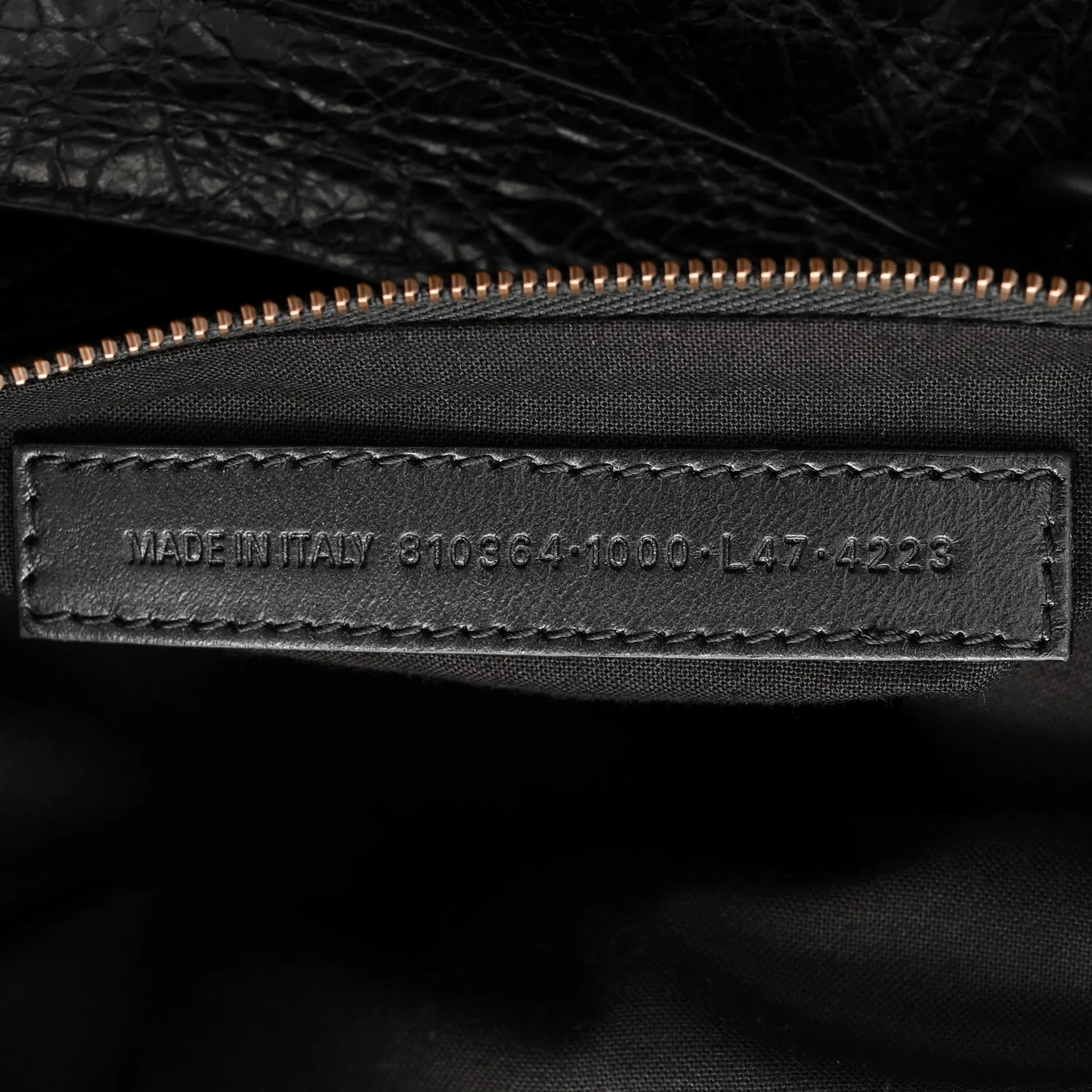 Arena Lambskin Brass Hardware Le City Travel Bag Black