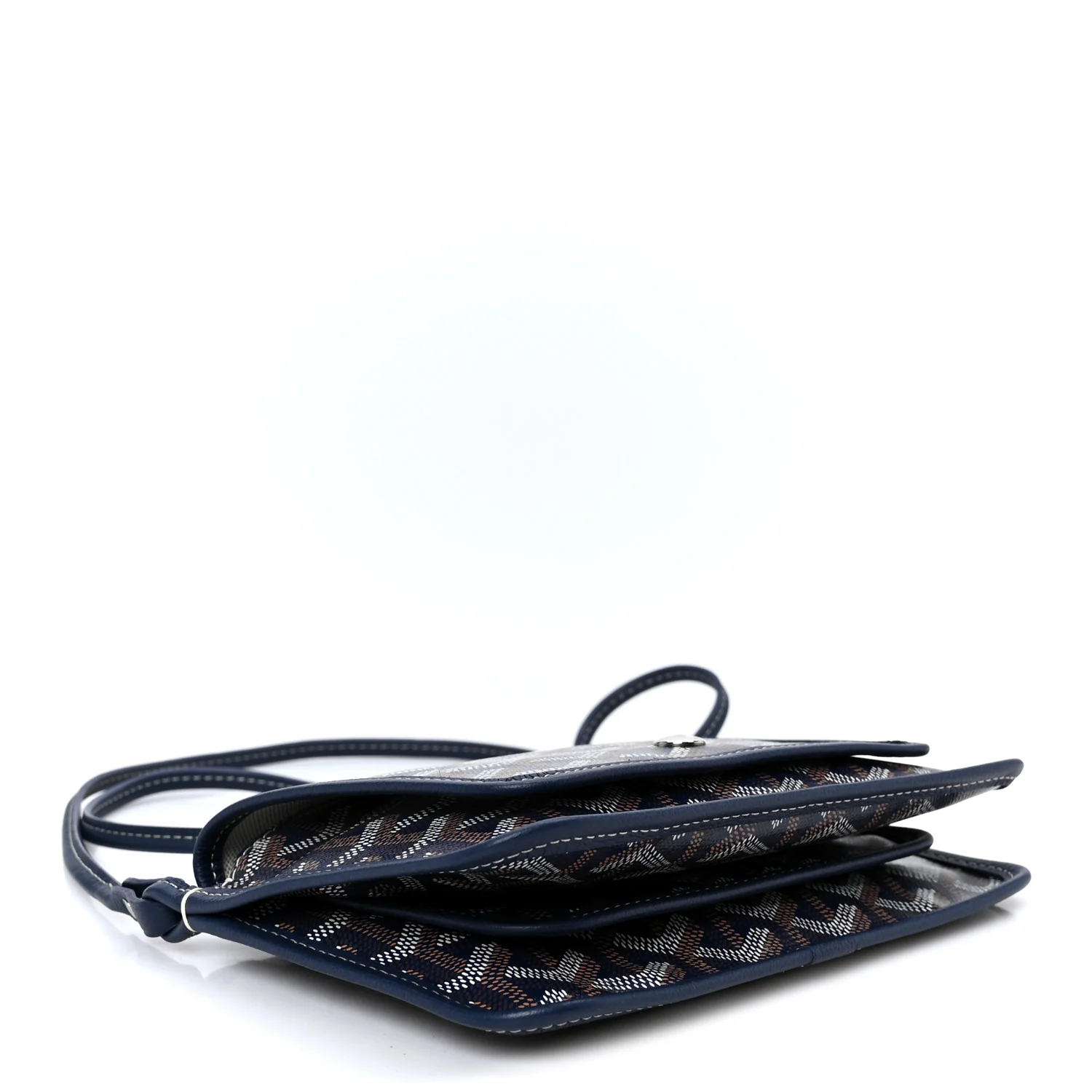 Goyardine Plumet Wallet Clutch Navy