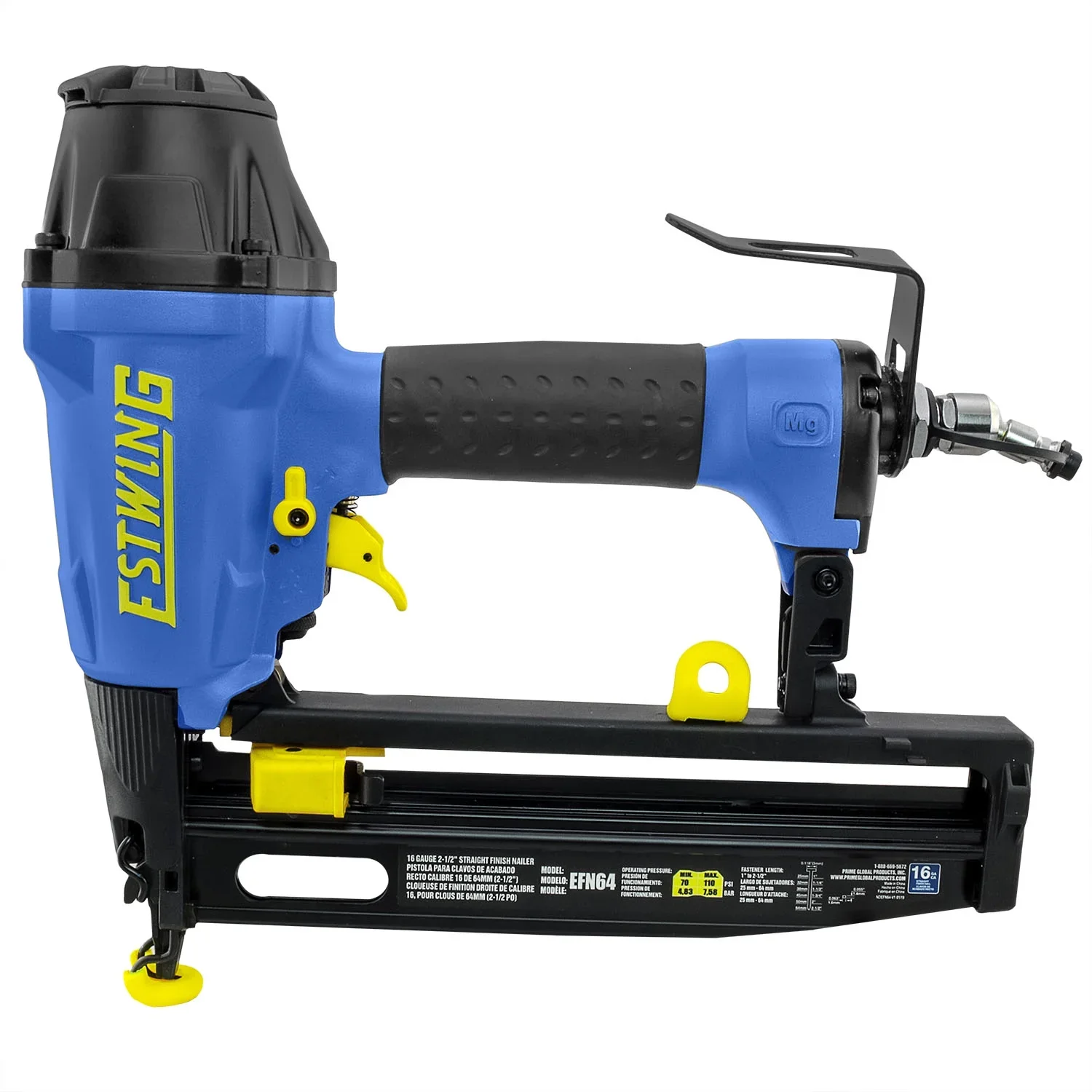 Estwing EFN64 Pneumatic 16-Gauge 2-1/2 Straight Finish Nailer with Bag
