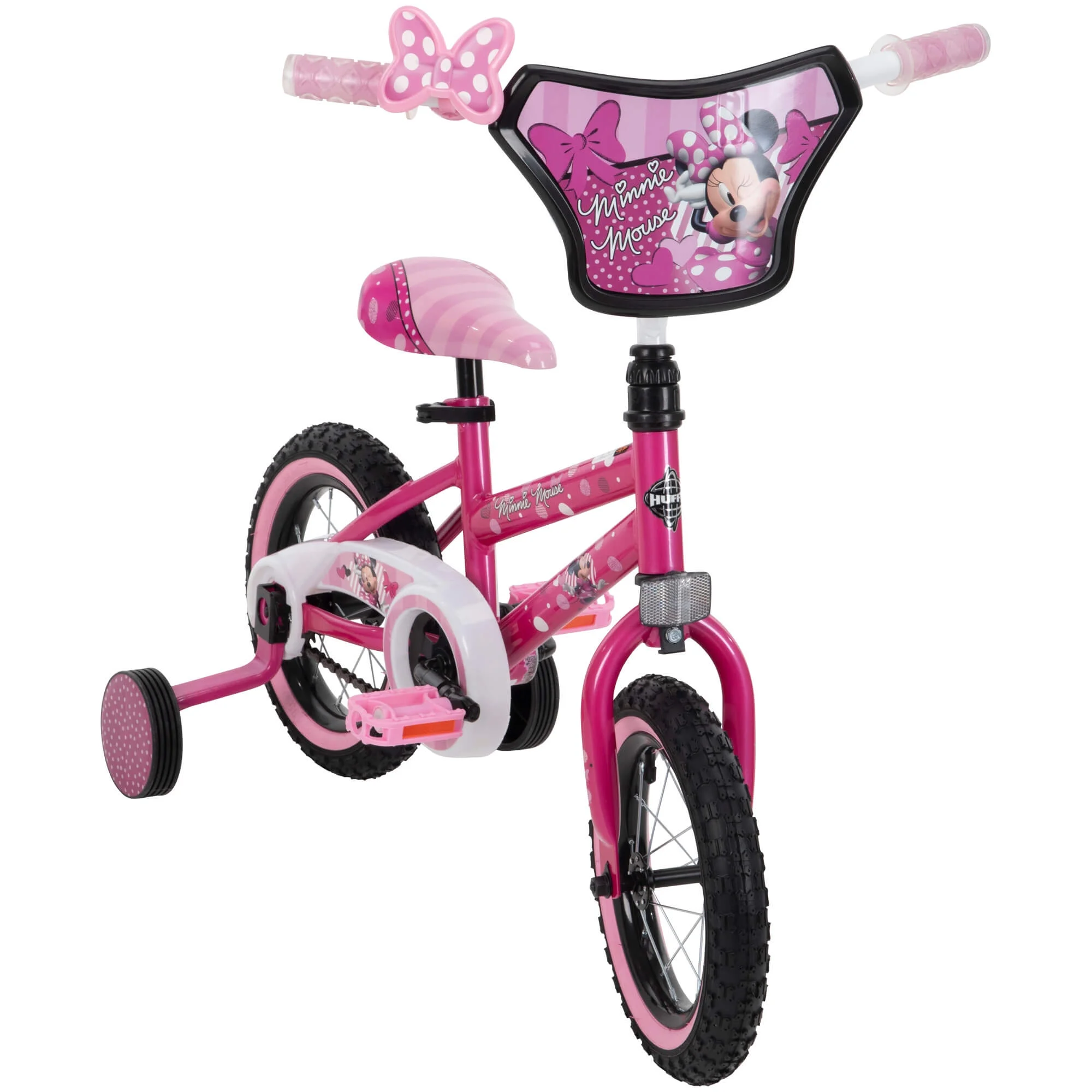 12 in. Minnie Mouse Bike with Training-Wheels for Girl's, Pink by - Image 5