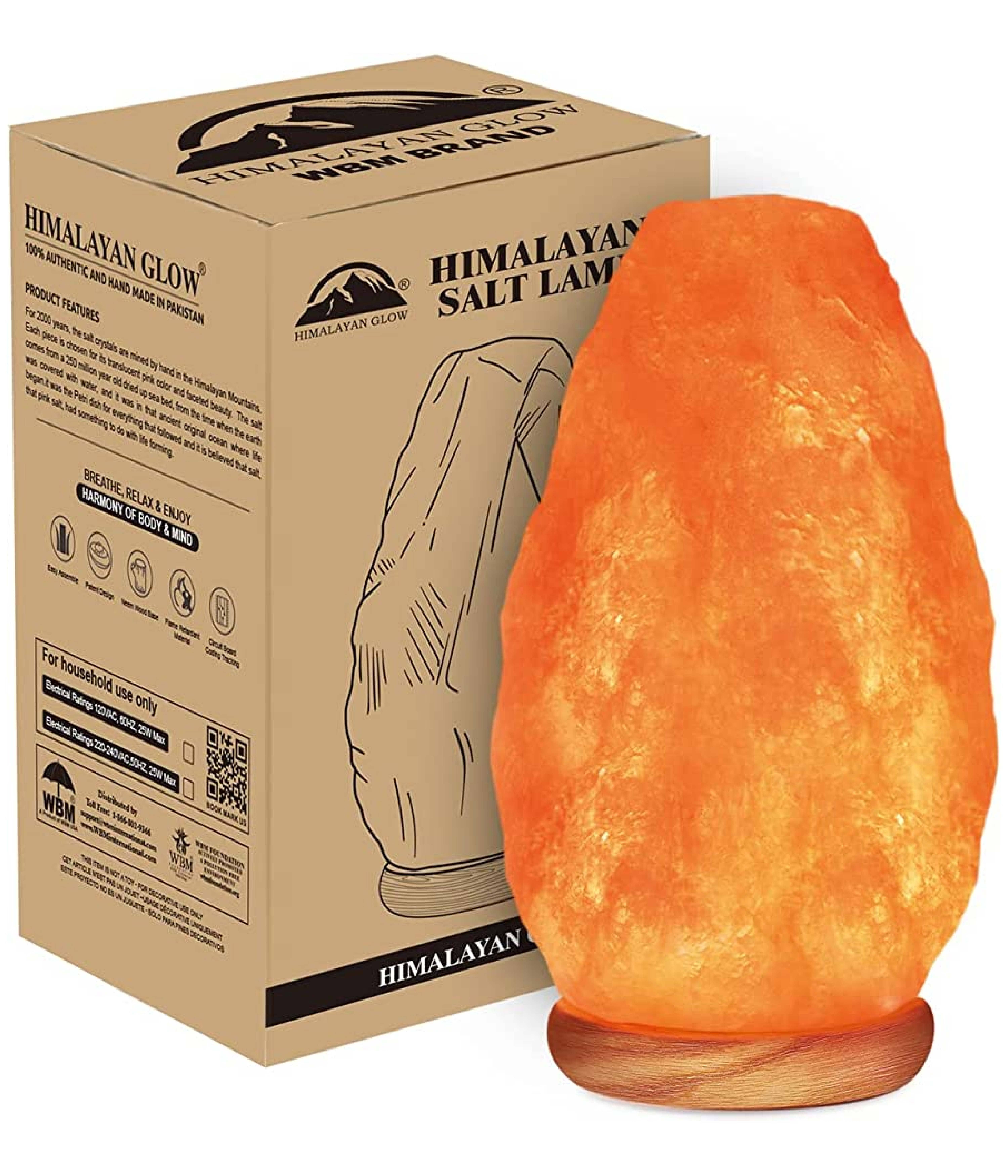 Himalayan Glow Small Ionic Natural Salt Crystal Lamp