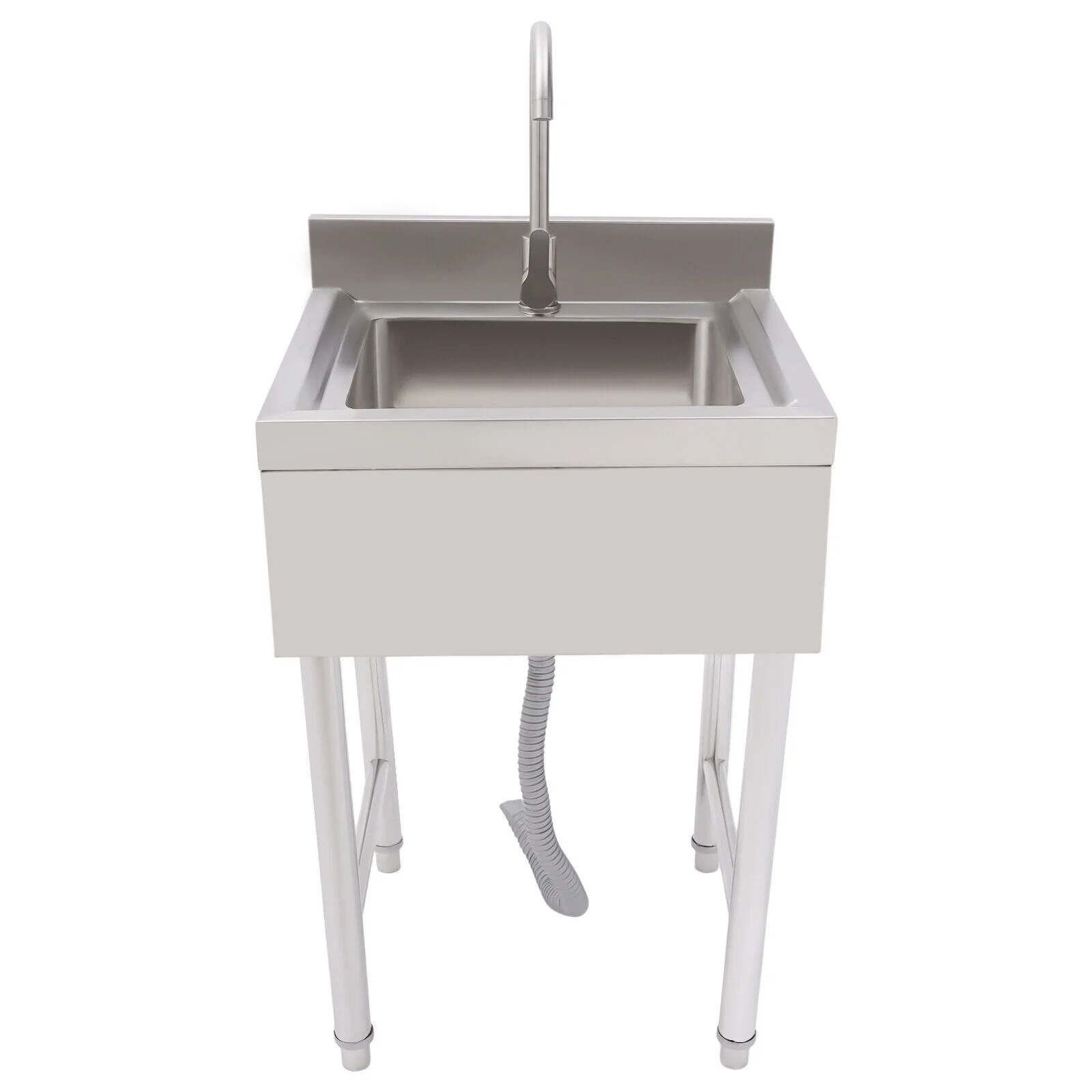 Commercial Utility Sink Stainless 1 Compartment Kitchen Sink 21.6*33.4*19.6
