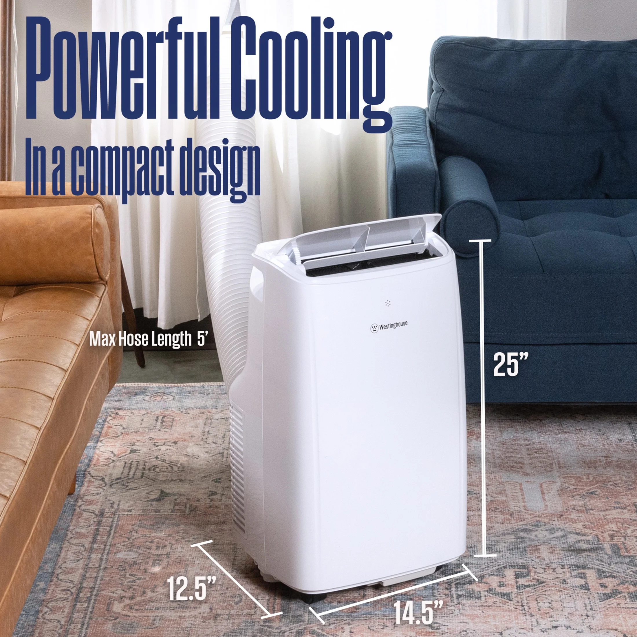 12,000 BTU Portable Air Conditioner Dehumidifier with Remote Smart App, up to 550 Sq Ft(12,000 BTU with Smart App) - Image 10