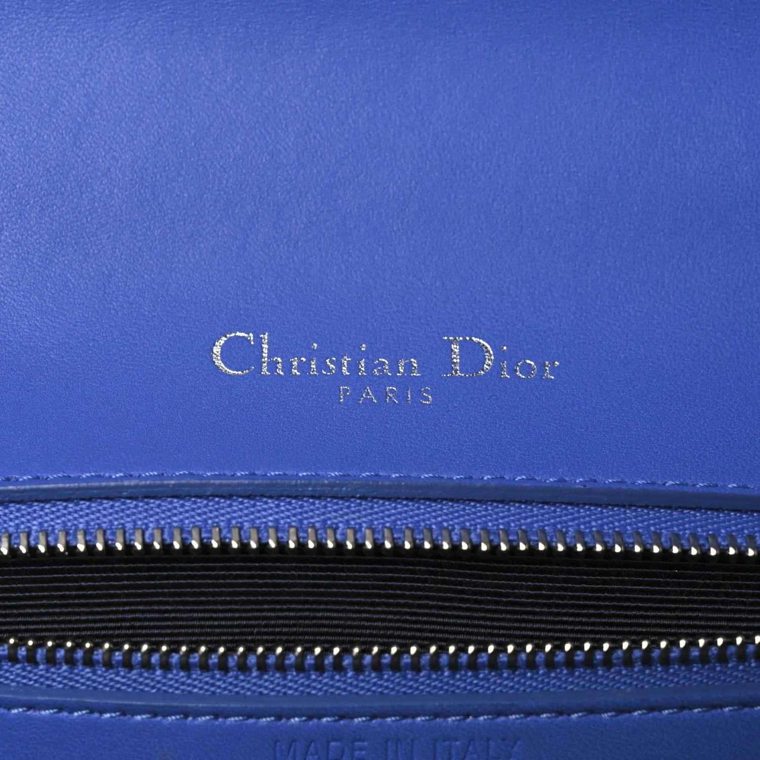 Smooth Calfskin Medium Diorama Flap Bag Blue