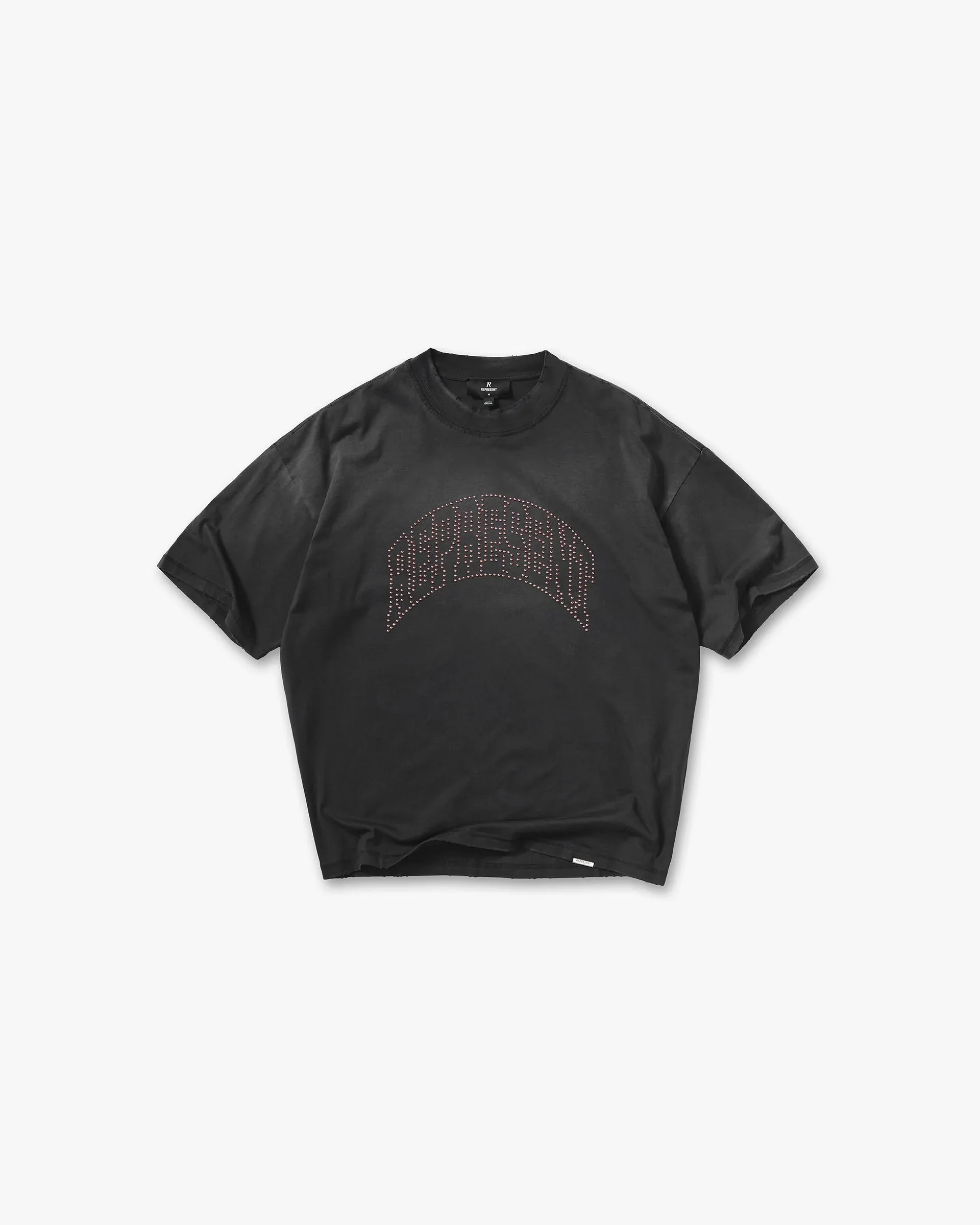 Embellished Represent T-Shirt - Stained Black