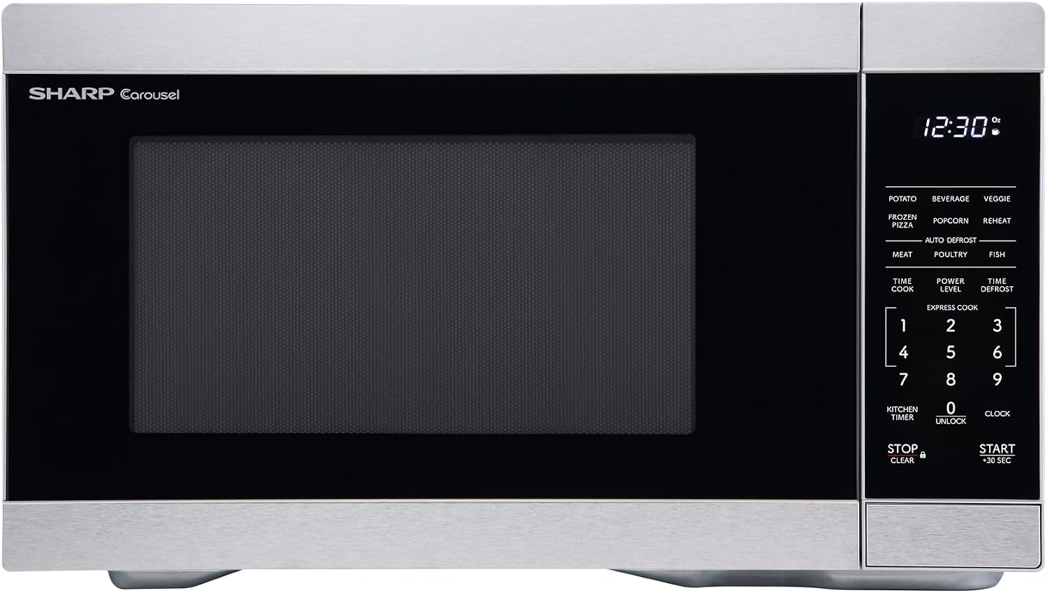 Sharp SMC1162KS 1.1 cu1000W Stainless Steel Countertop Microwave Oven