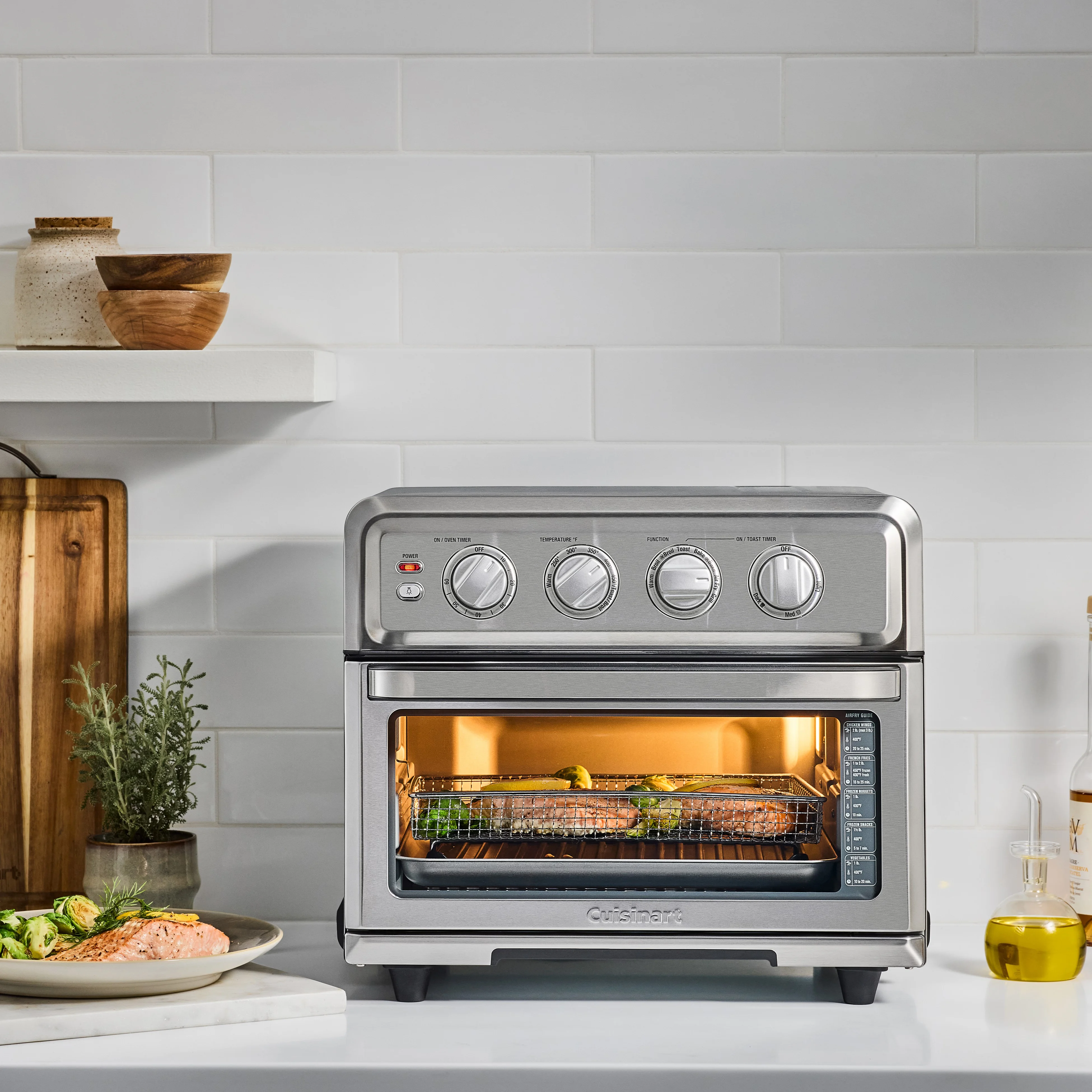 Cuisinart Airfryer Toaster Oven with Grill, Stainless, TOA - 70NAS