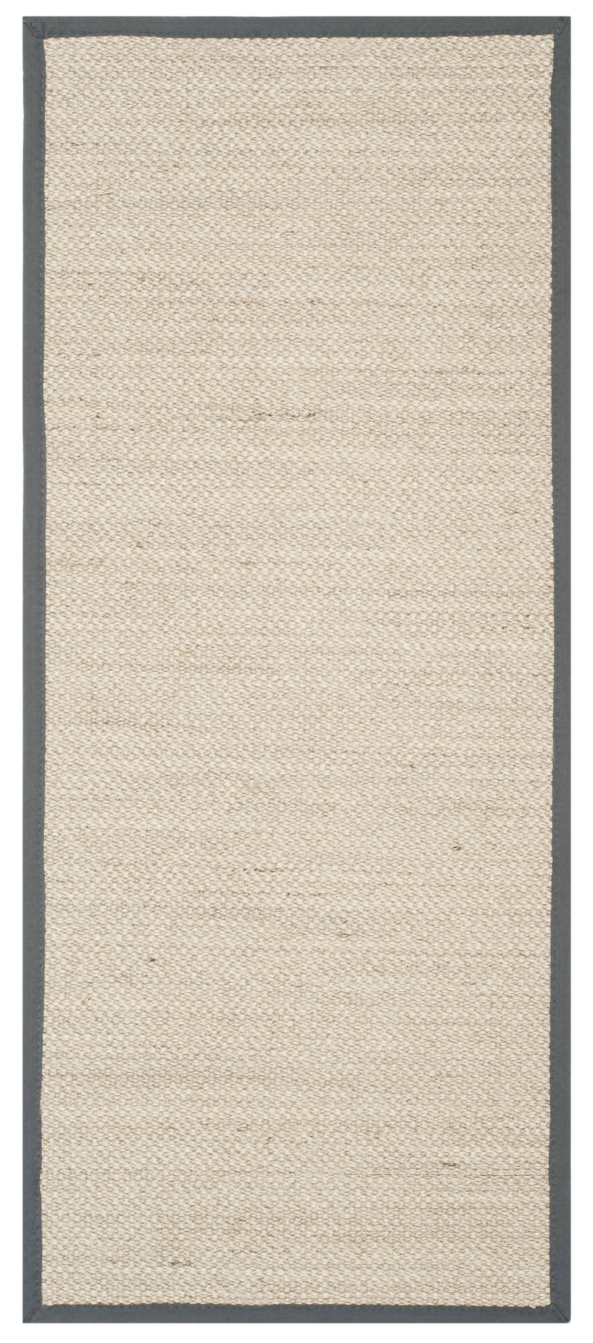 Safavieh Natural Fiber Runner Rug Marble & Dark Grey - 2 ft. 6 in. x 6 ft.