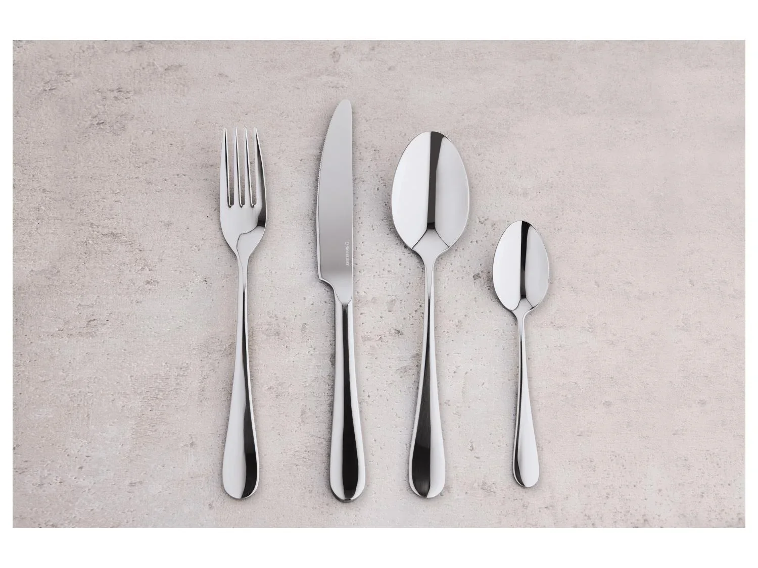 SILVERCREST Set de 24 couverts en acier inoxydable poli