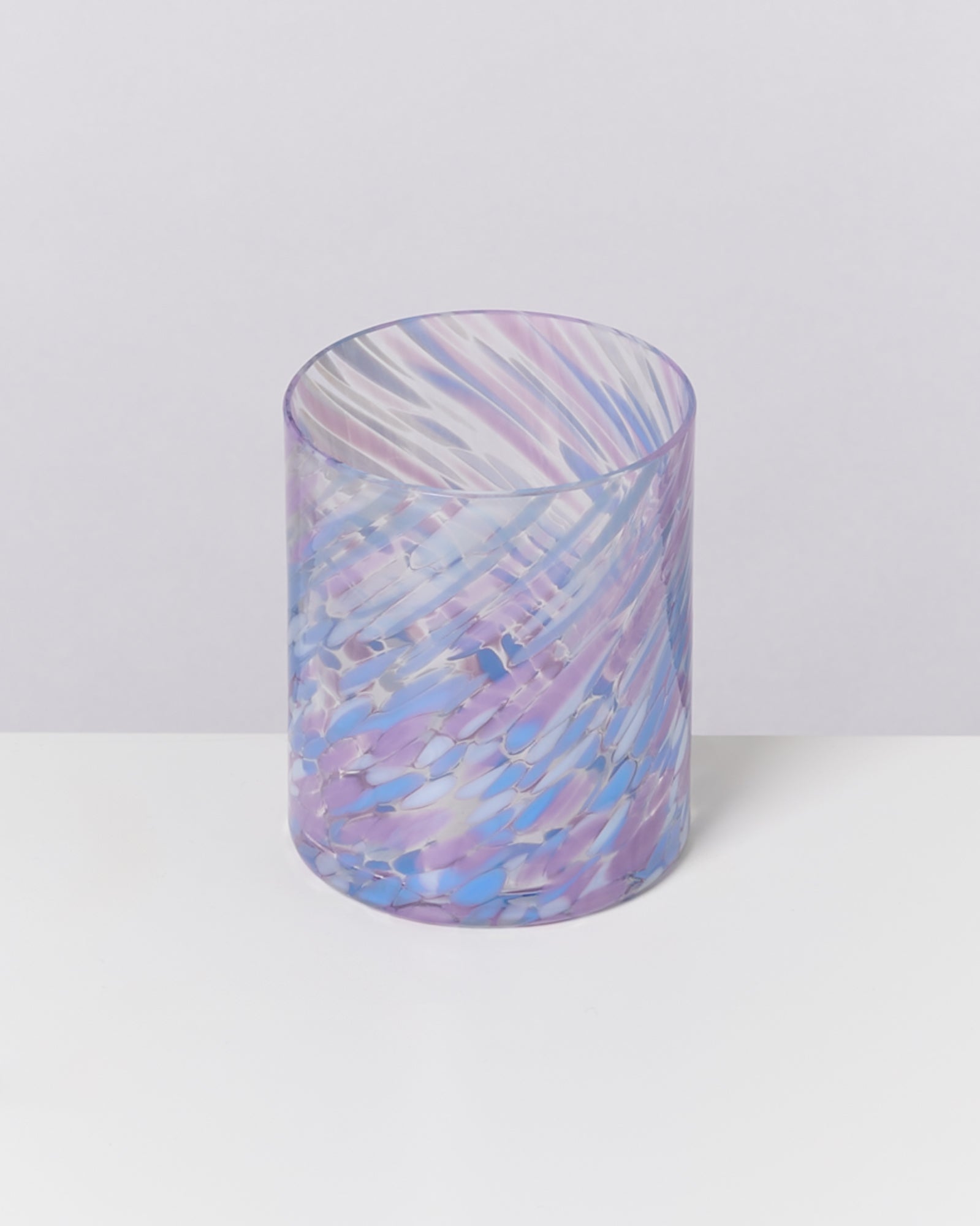 JOIA - LARGE GLASS DROPS BLUE PURPLE