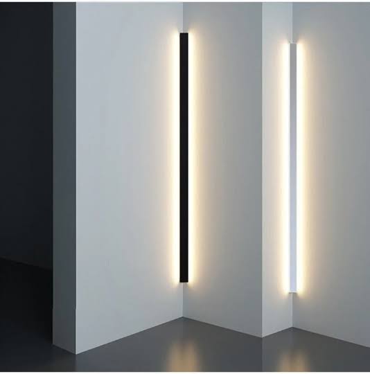 Linear Minimalist and Modern Wall Lamp - 24 Inches - 24 Inches Hard Wired Dimmable- White