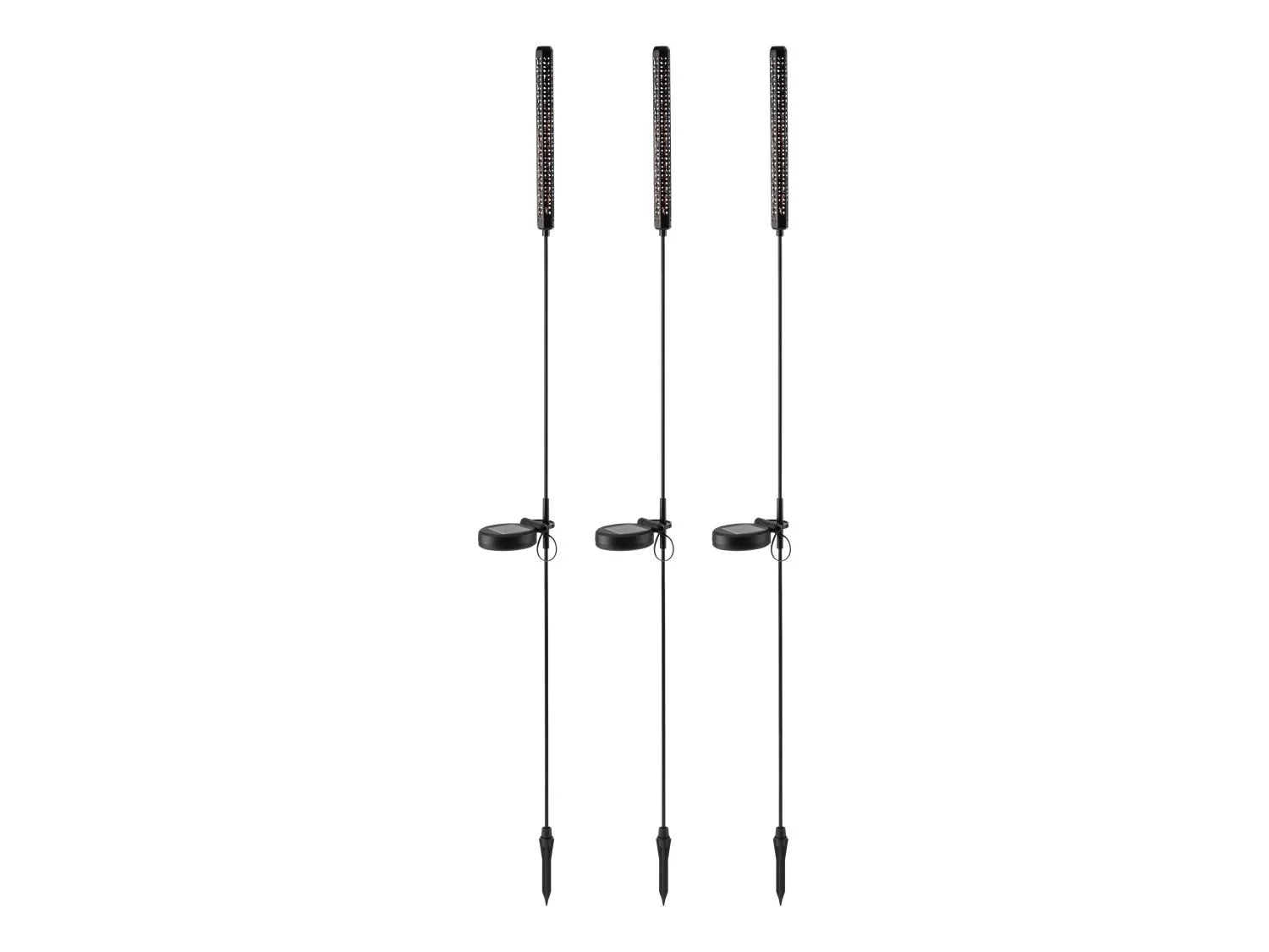 LIVARNO Lot de 3 lampes solaires LED