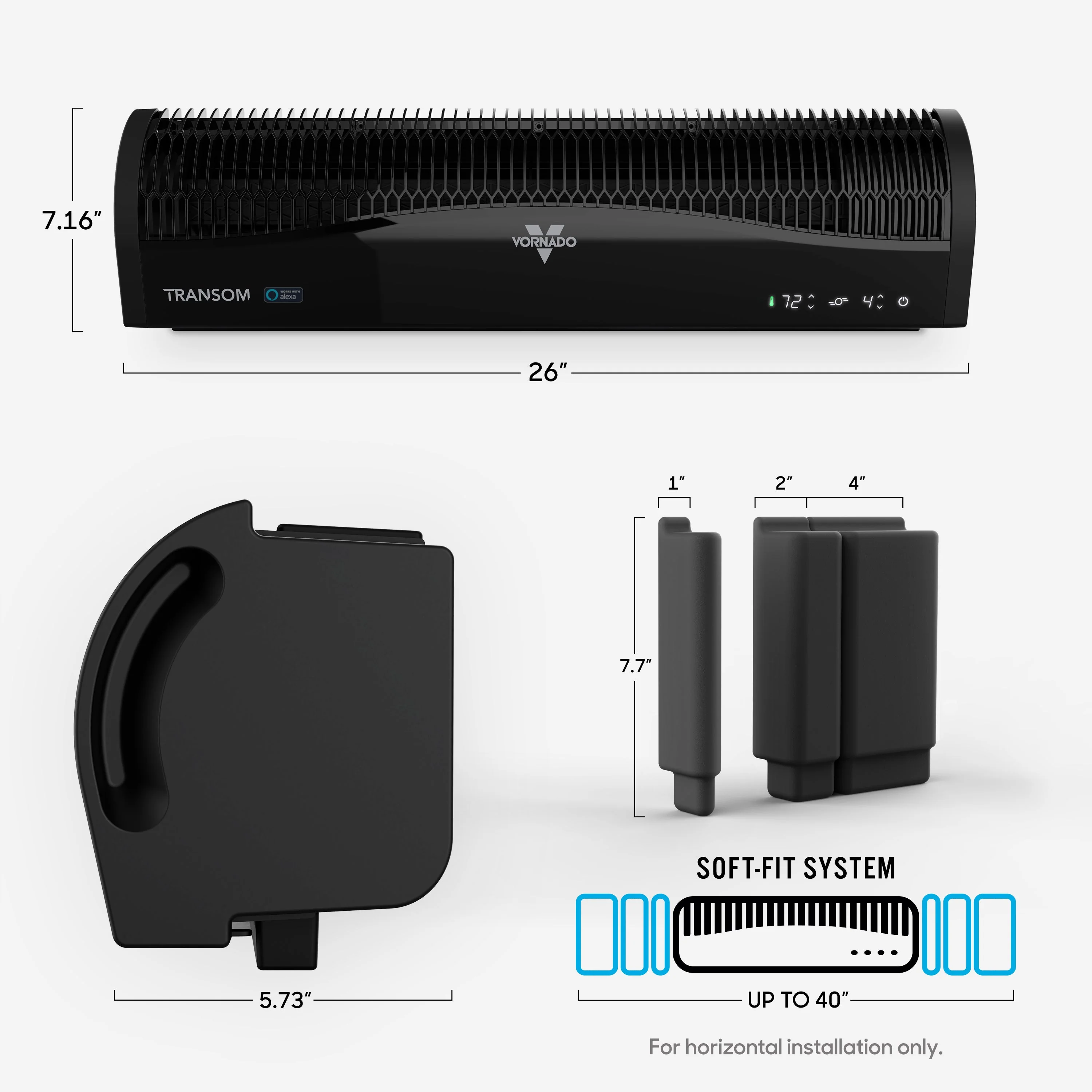 Transom Window Air Circulator