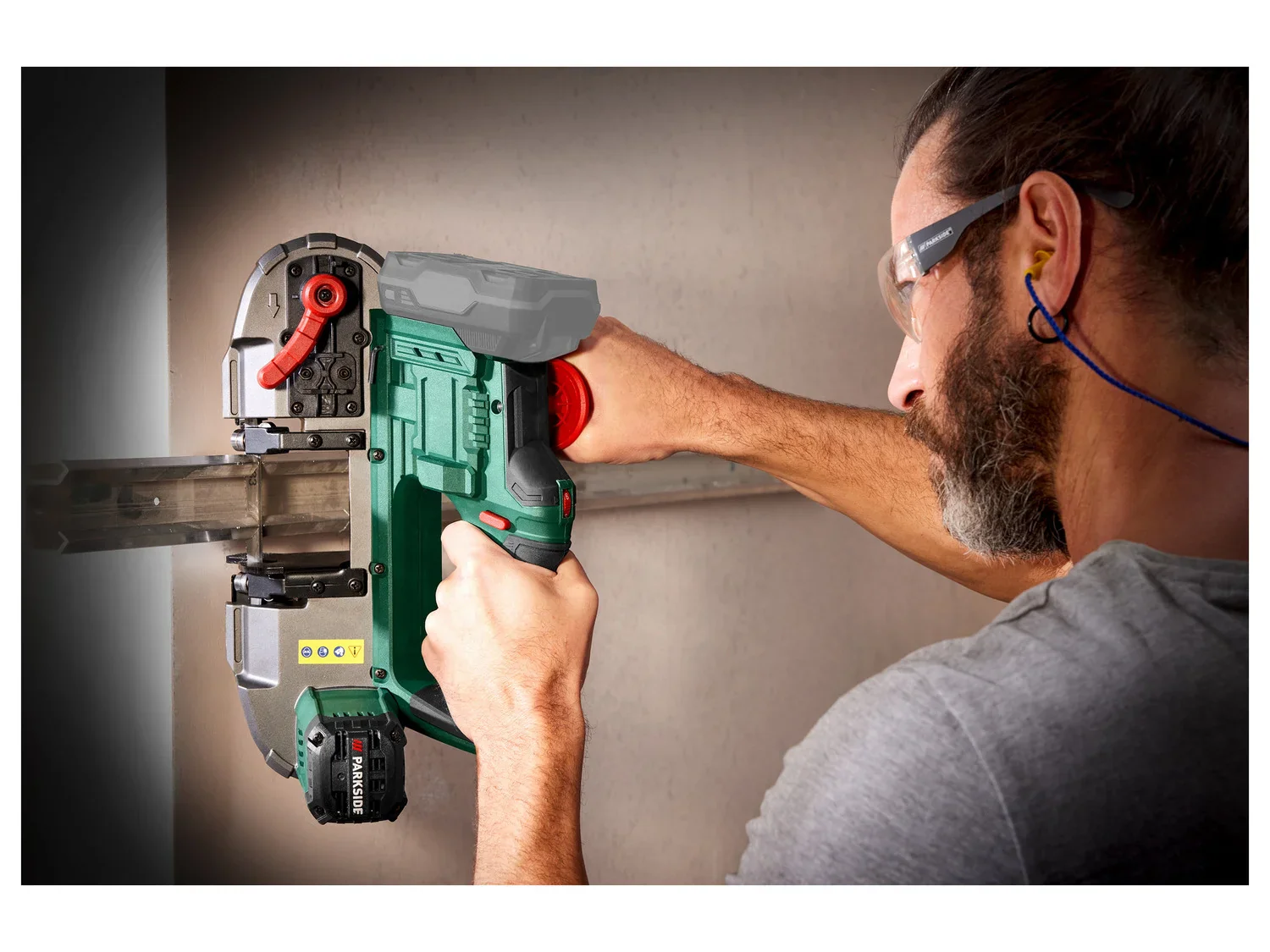 PARKSIDE Scie  ruban sans fil PMBA 20-Li B2, 20 V