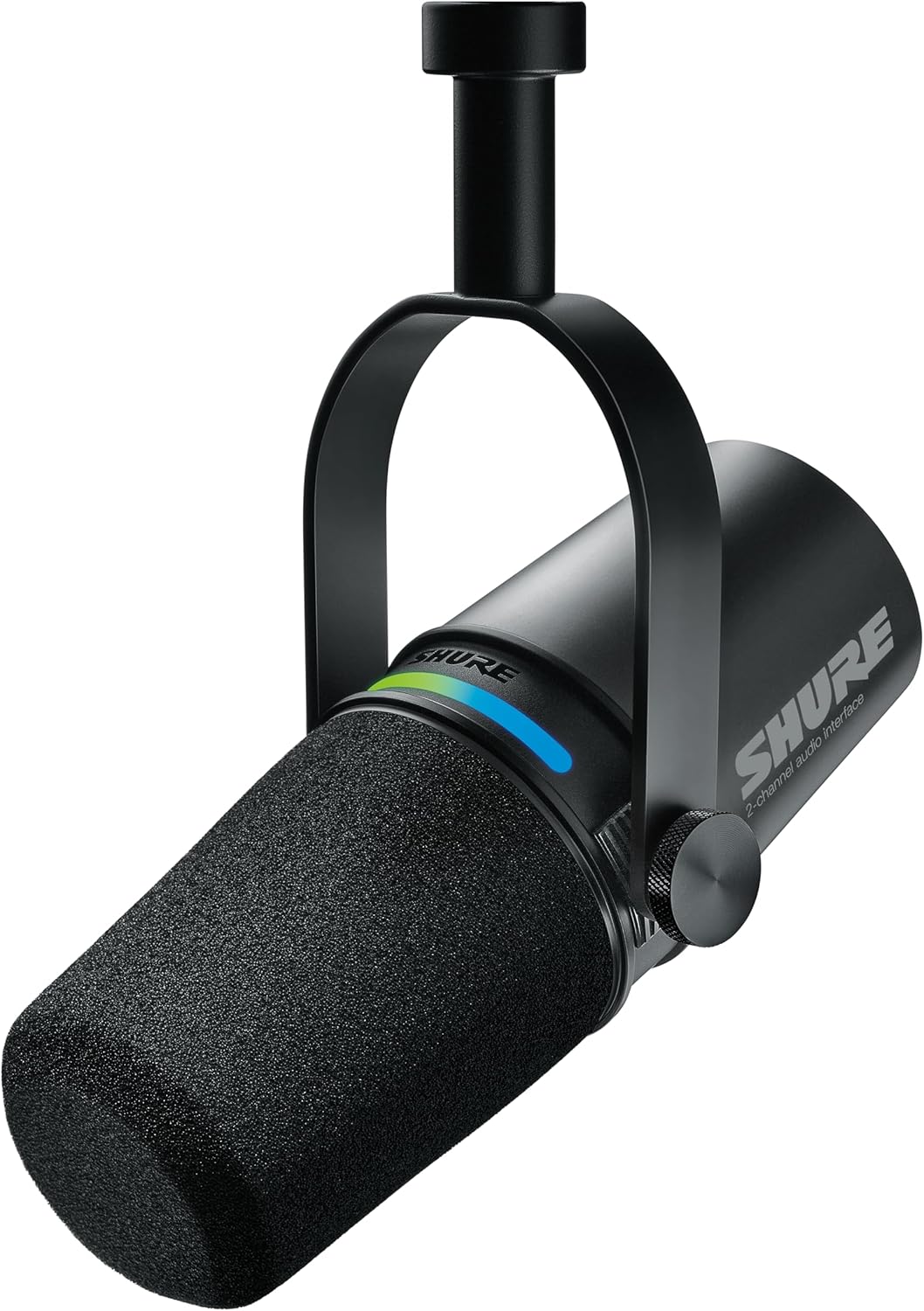 Shure MV7i Smart Microphone – USB-C & XLR Mic for Podcasting  Music & Streaming with Built-in Audio Interface  Auto Level Mode  Advanced DSP  All-Metal Design  Black