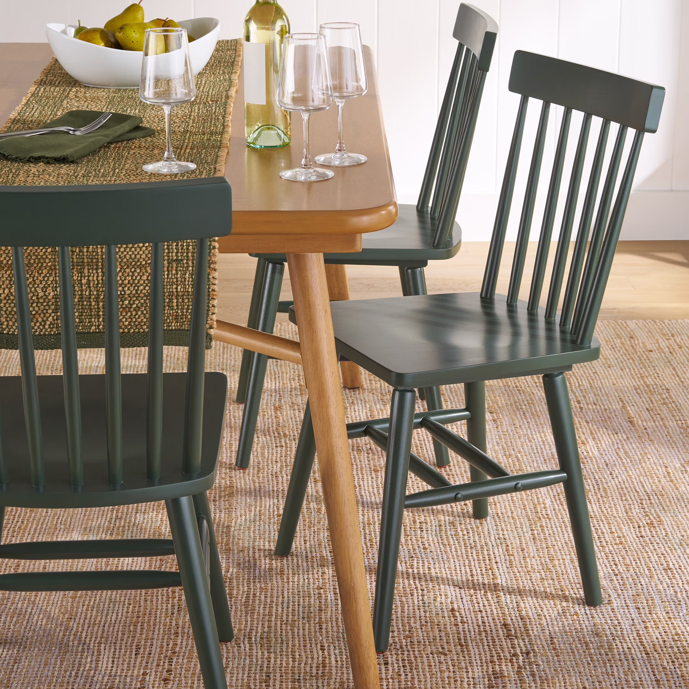 Better Homes & Gardens 2-Pack Indoor Black Gerald Dining Chairs