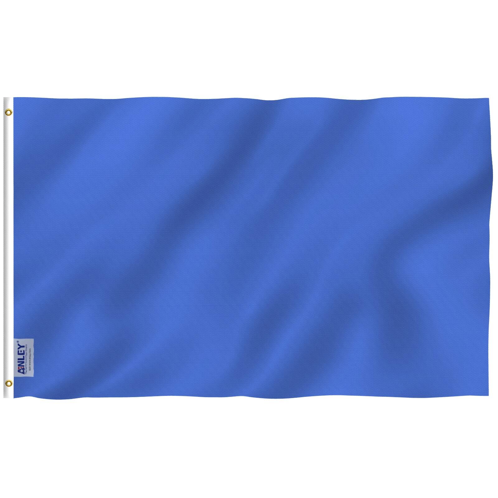Anley Solid Blue Flag 5-ft W x 3-ft H Flag Polyester | A.FLAG.SP.BLUE