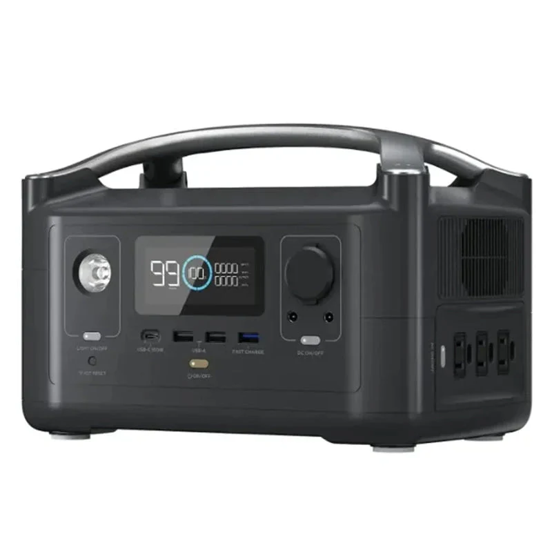 288Wh Portable Power Station 3 x 600W AC Outlets & LED Flashlight